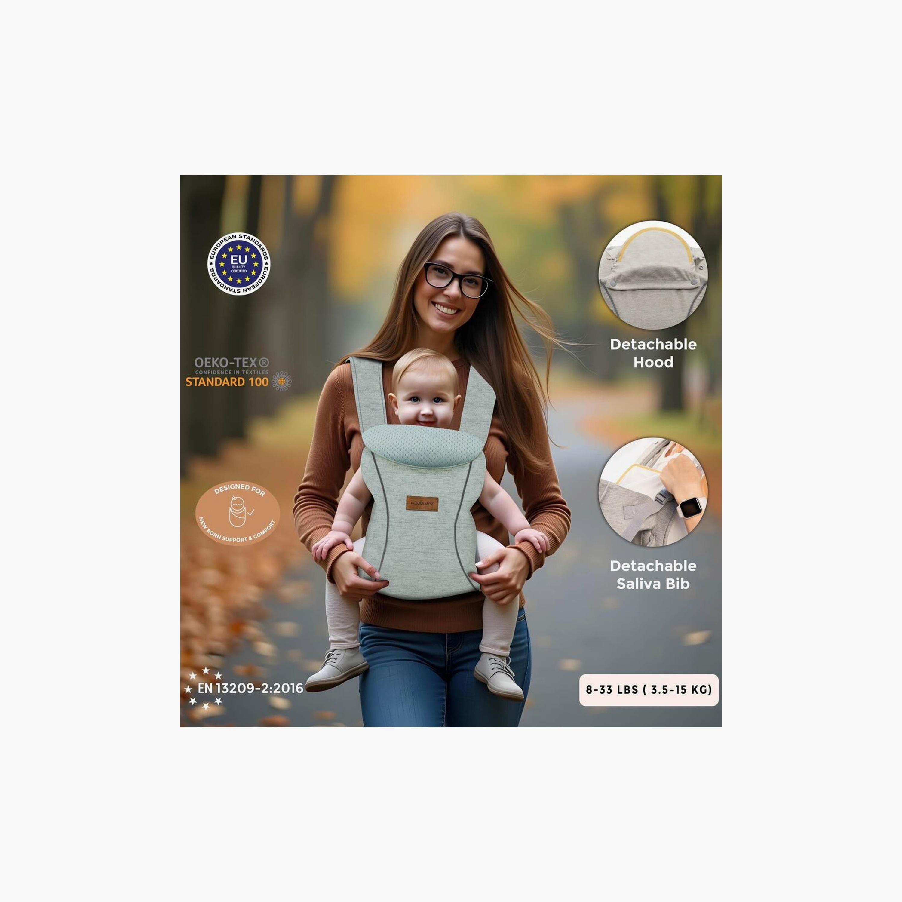 حاملة أطفال أتليكس ٣ في ١ قابلة للتحويل وقابلة للتعديل، حتى وزن ١٥ كجم من نيوبريز-baby-gear-babycarriers-image-3