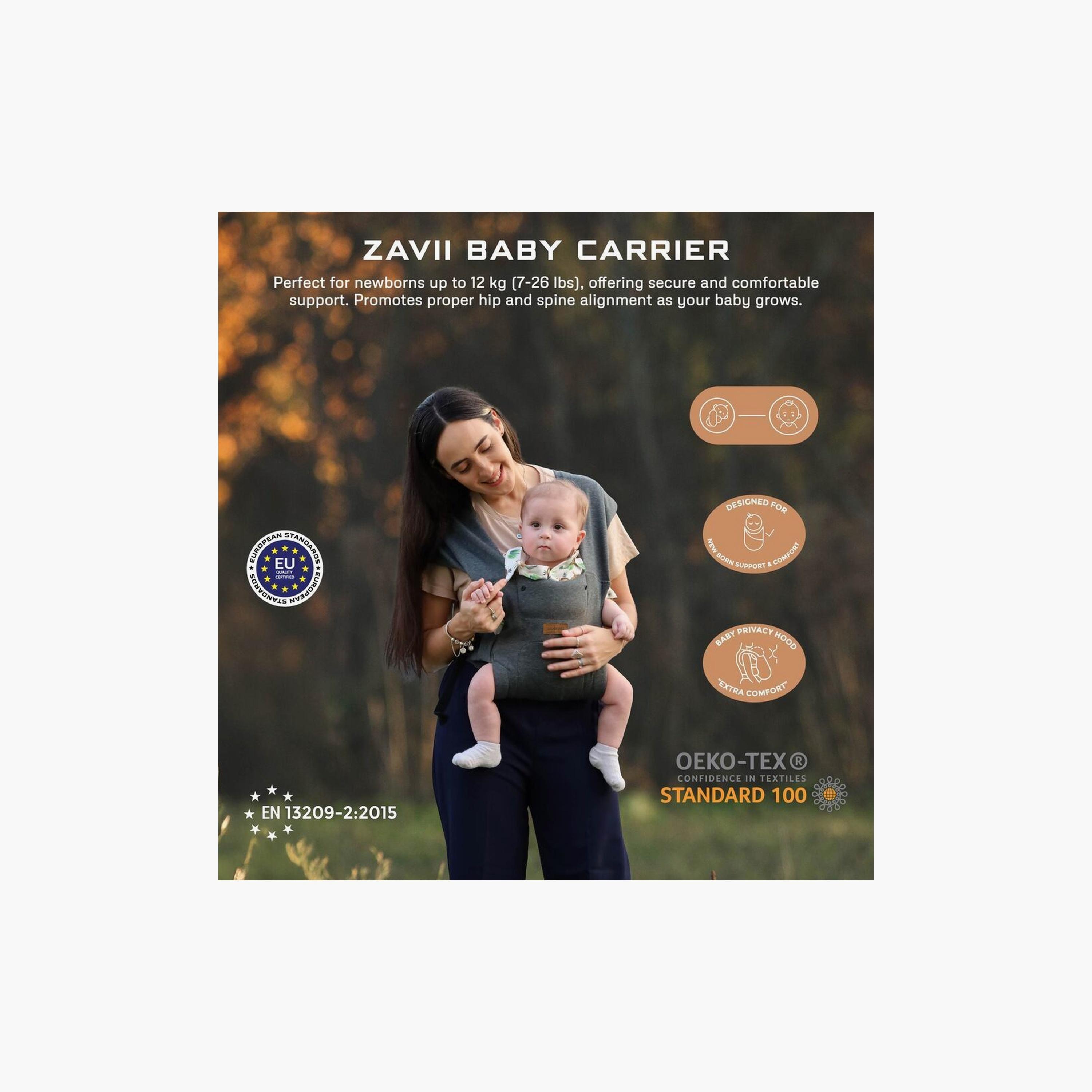 حاملة أطفال زافي ٢ في ١ قابلة للتحويل، حتى وزن ١٢ كجم من نيوبريز-baby-gear-babycarriers-image-1