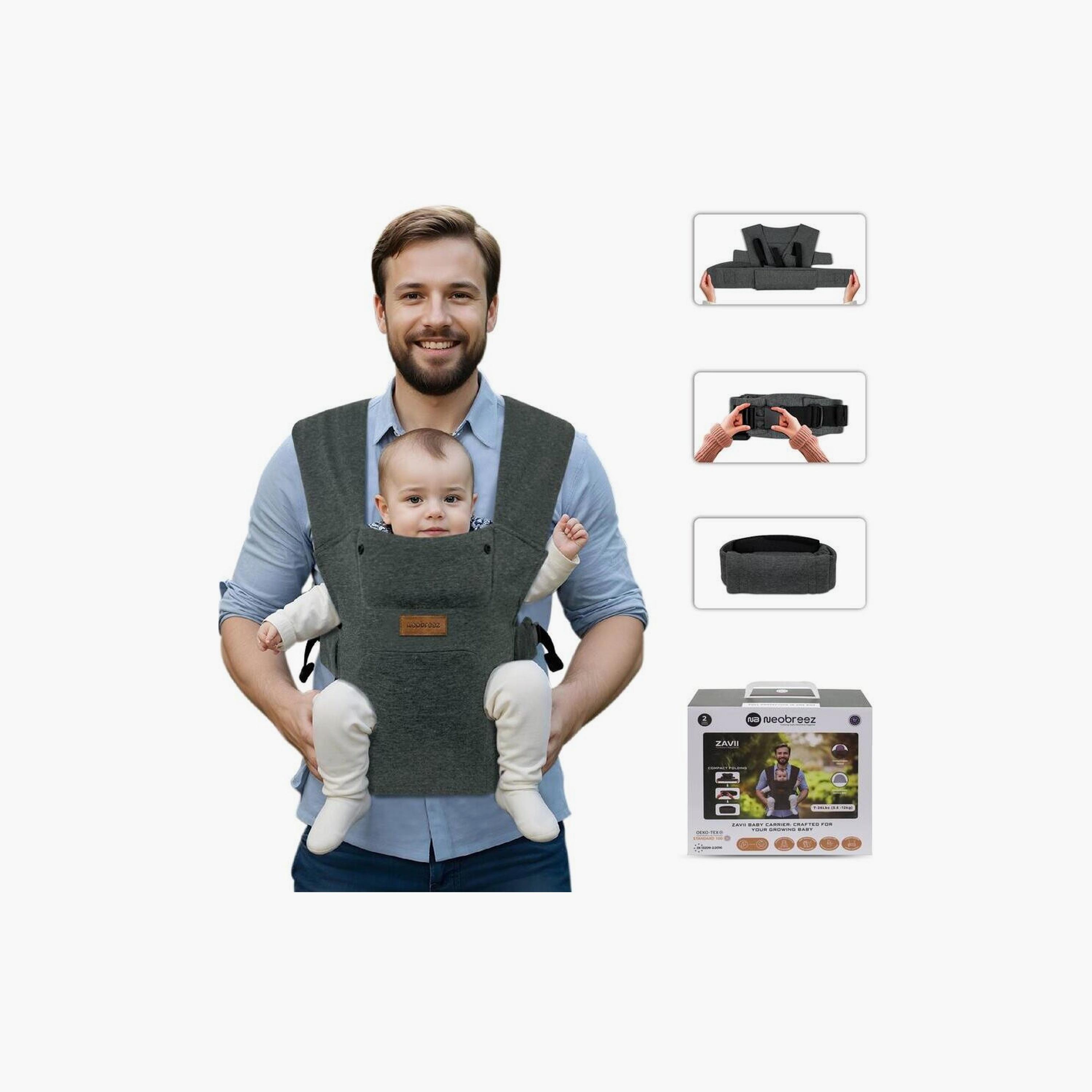 حاملة أطفال زافي ٢ في ١ قابلة للتحويل، حتى وزن ١٢ كجم من نيوبريز-baby-gear-babycarriers-image-6