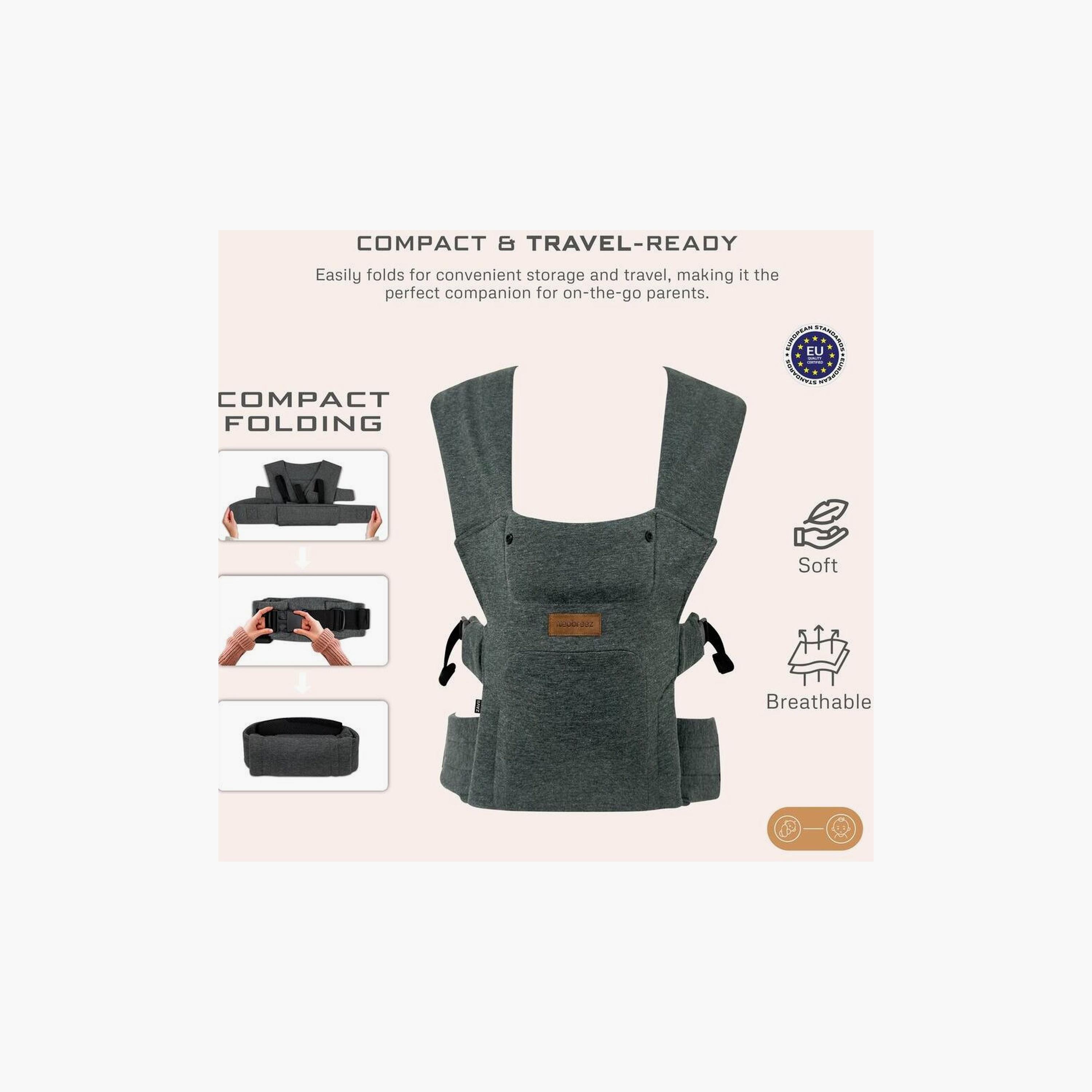 حاملة أطفال زافي ٢ في ١ قابلة للتحويل، حتى وزن ١٢ كجم من نيوبريز-baby-gear-babycarriers-image-4