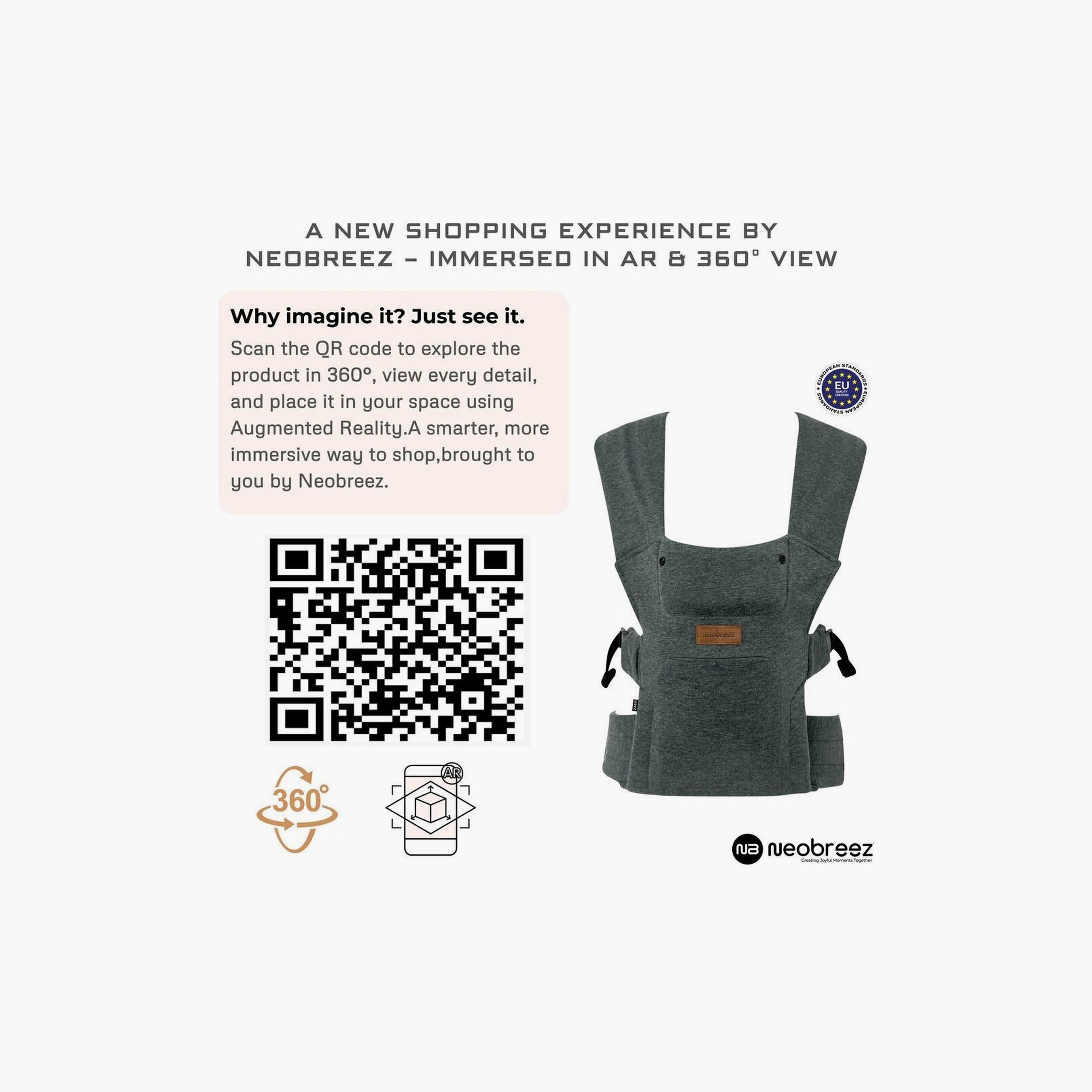 حاملة أطفال زافي ٢ في ١ قابلة للتحويل، حتى وزن ١٢ كجم من نيوبريز-baby-gear-babycarriers-image-3