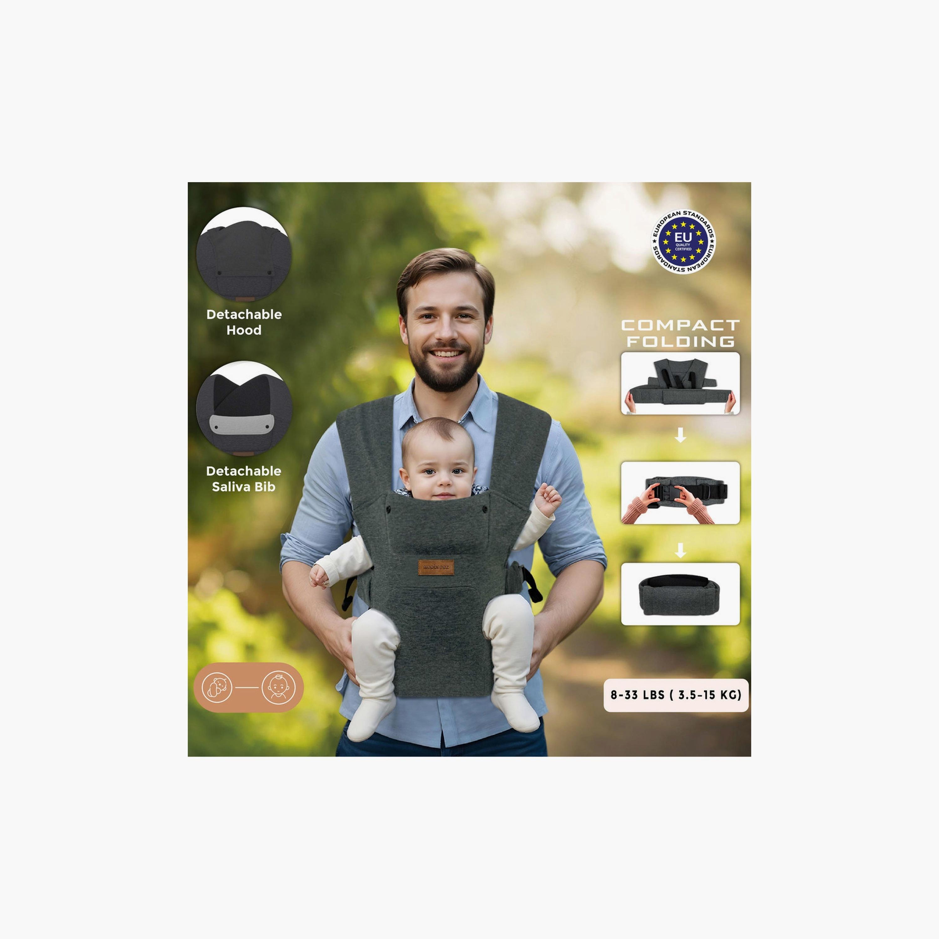 حاملة أطفال زافي ٢ في ١ قابلة للتحويل، حتى وزن ١٢ كجم من نيوبريز-baby-gear-babycarriers-image-2