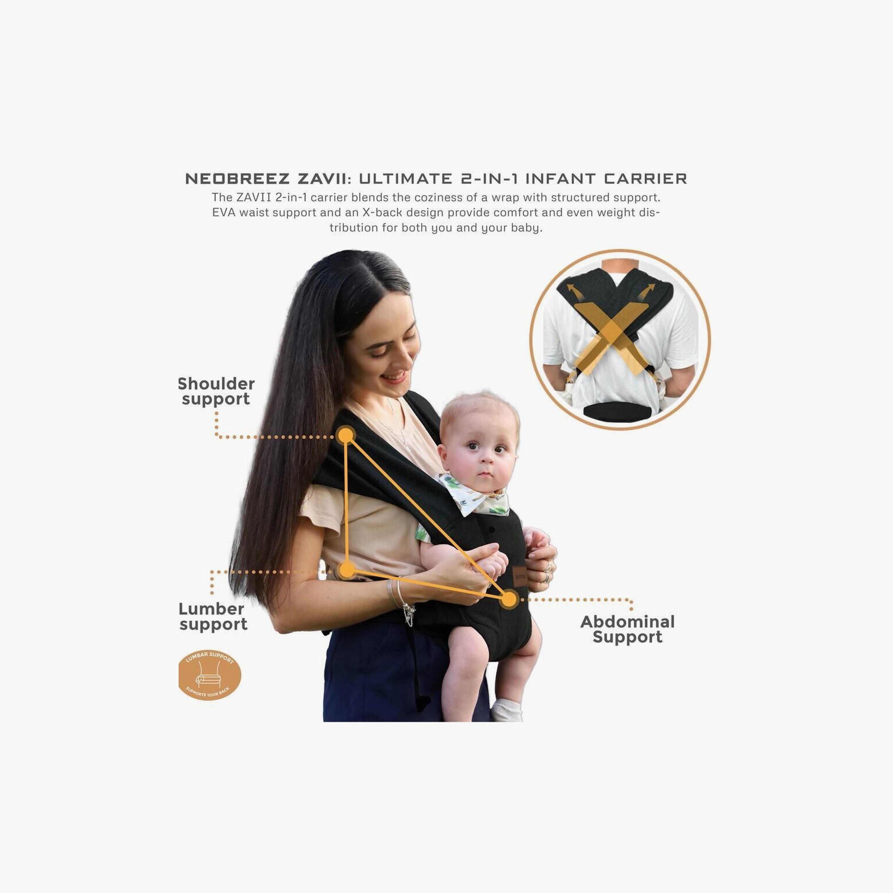 Neobreez Zavii 2-In-1 Convertible Baby Carrier, Up To 12 Kg-baby-gear-babycarriers-image-10