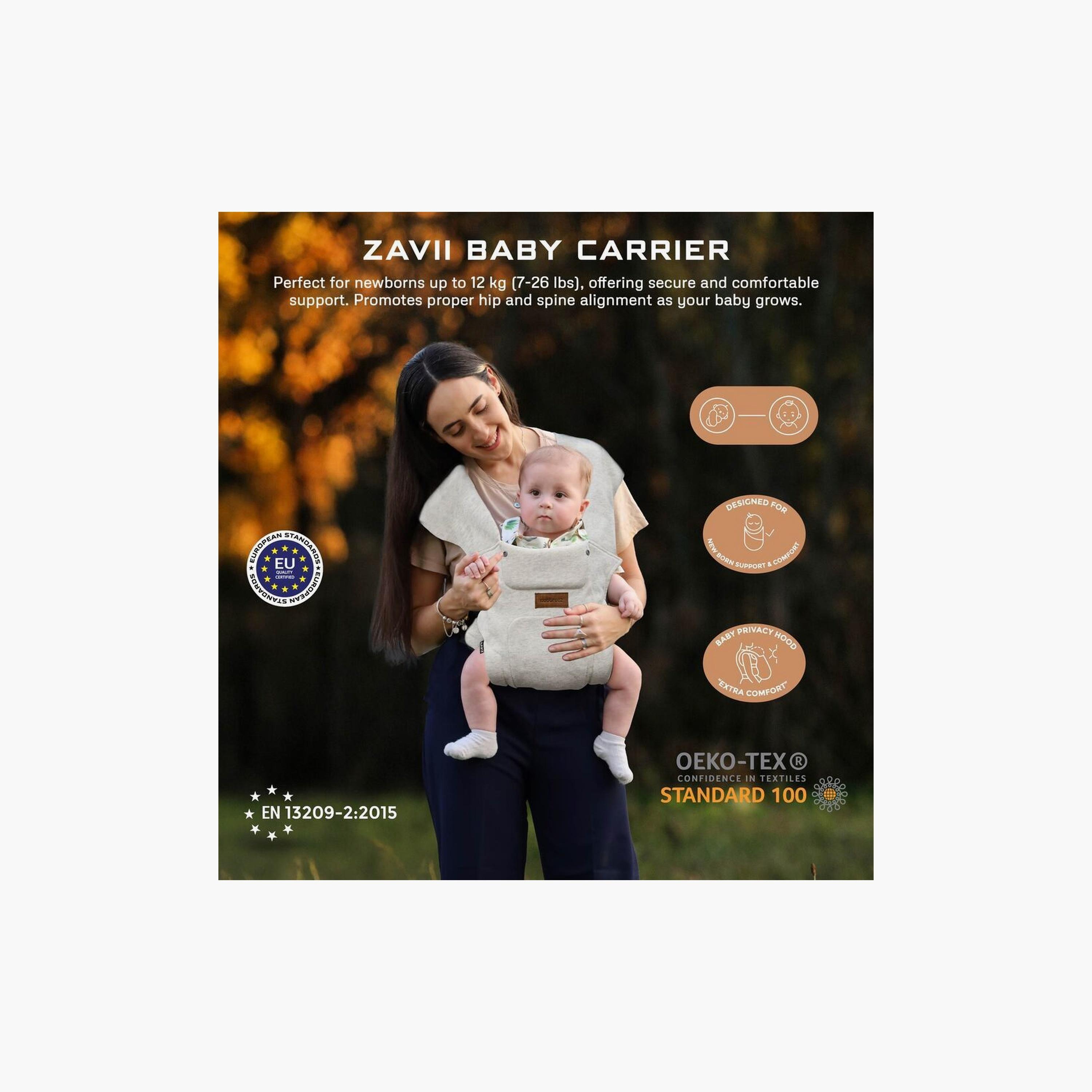 حاملة أطفال زافي ٢ في ١ قابلة للتحويل، حتى وزن ١٢ كجم من نيوبريز-baby-gear-babycarriers-image-1