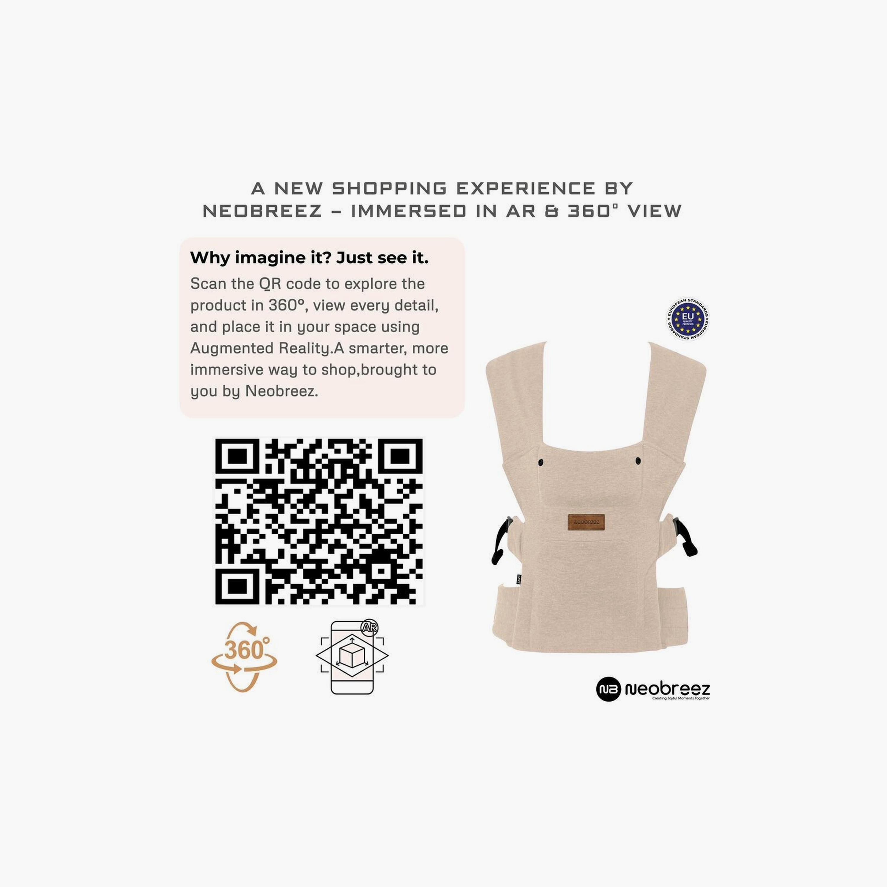 حاملة أطفال زافي ٢ في ١ قابلة للتحويل، حتى وزن ١٢ كجم من نيوبريز-baby-gear-babycarriers-image-3