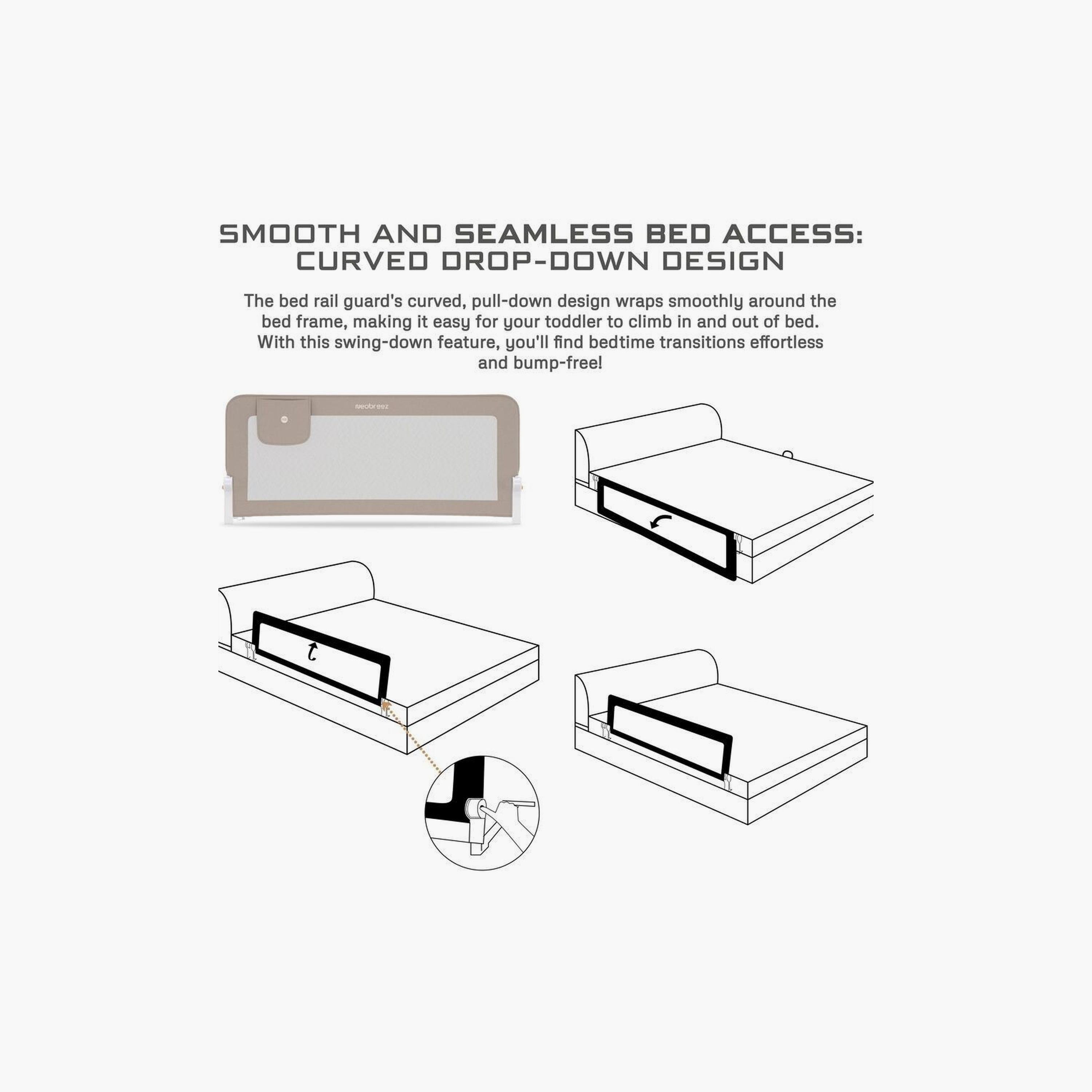 Neobreez Nexx Toddler Bed With Protection Gate Rail-baby-nursery-babybedding-image-2