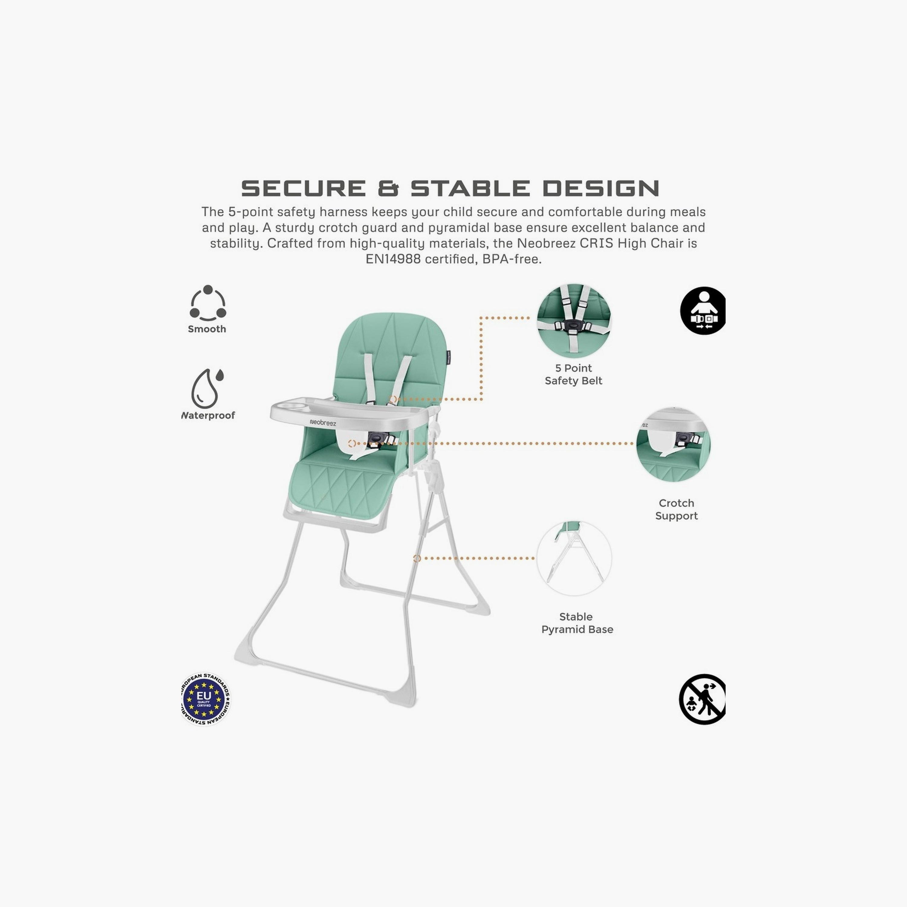 Neobreez Cris Ultra Compact Lightweight High Chair, Up To 5Kg-baby-feeding-highchairsandboosters-image-6