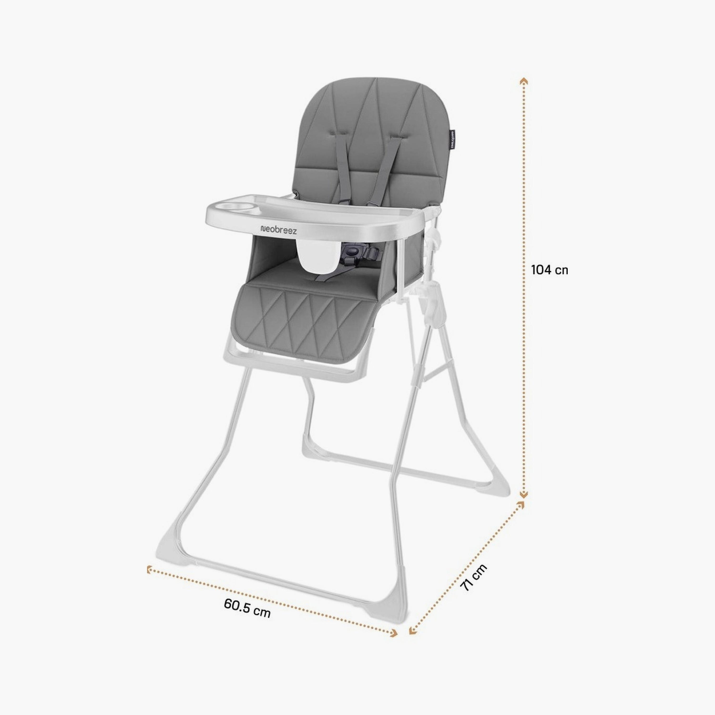كرسي كريس المرتفع خفيف الوزن، فائق الصغر، حتى وزن ٥ كجم من نيوبريز-baby-feeding-highchairsandboosters-image-6