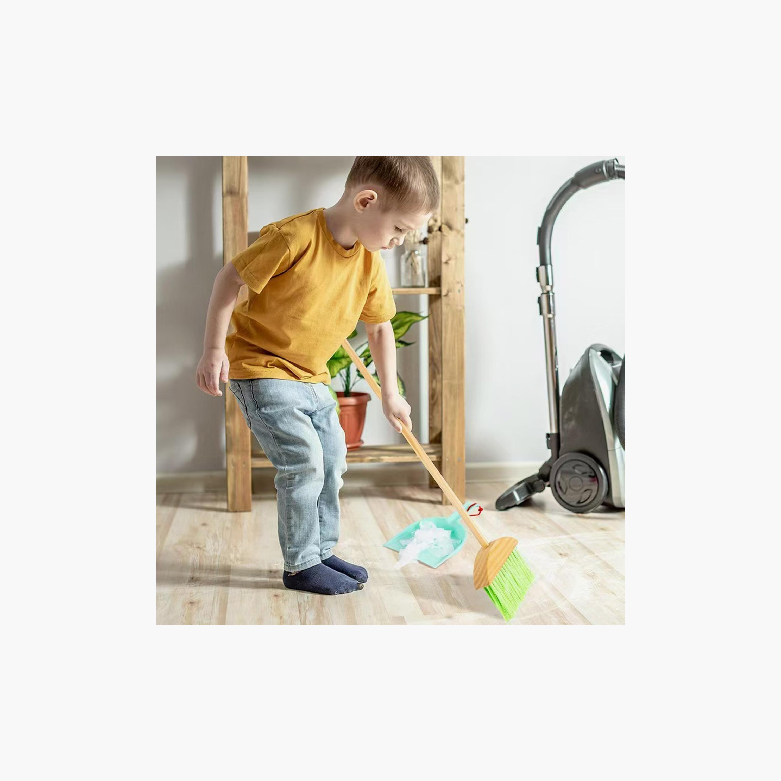 Factory Price Hela Children's Wooden Cleaning Pretend Play Set-toys-roleplay-householdsets-image-3