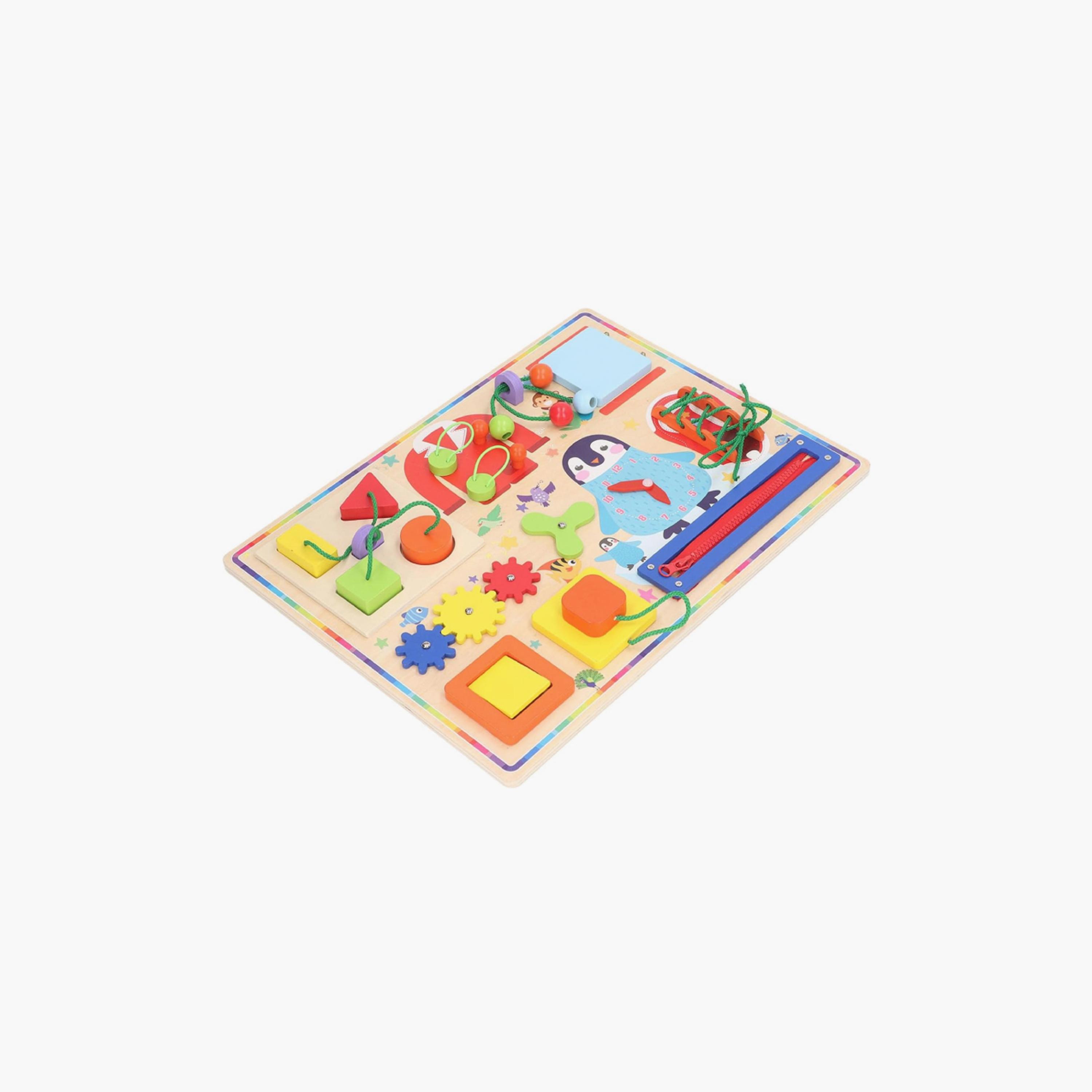 لوحة مونتيسوري خشبية للأطفال للأنشطة والمهام - A من فاكتوري برايس-toys-babyandtoddlertoys-learningtoys-image-2