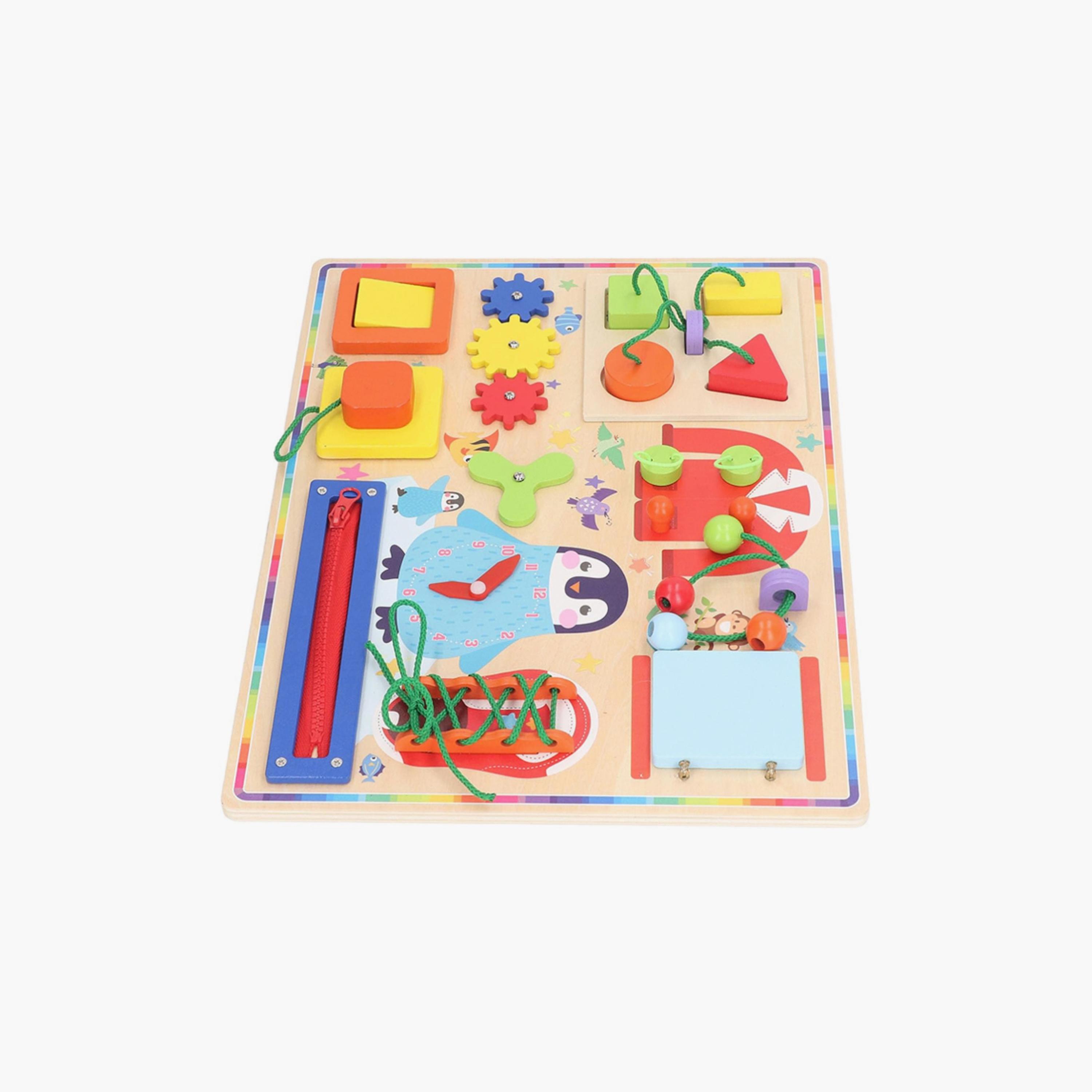 لوحة مونتيسوري خشبية للأطفال للأنشطة والمهام - A من فاكتوري برايس-toys-babyandtoddlertoys-learningtoys-image-4