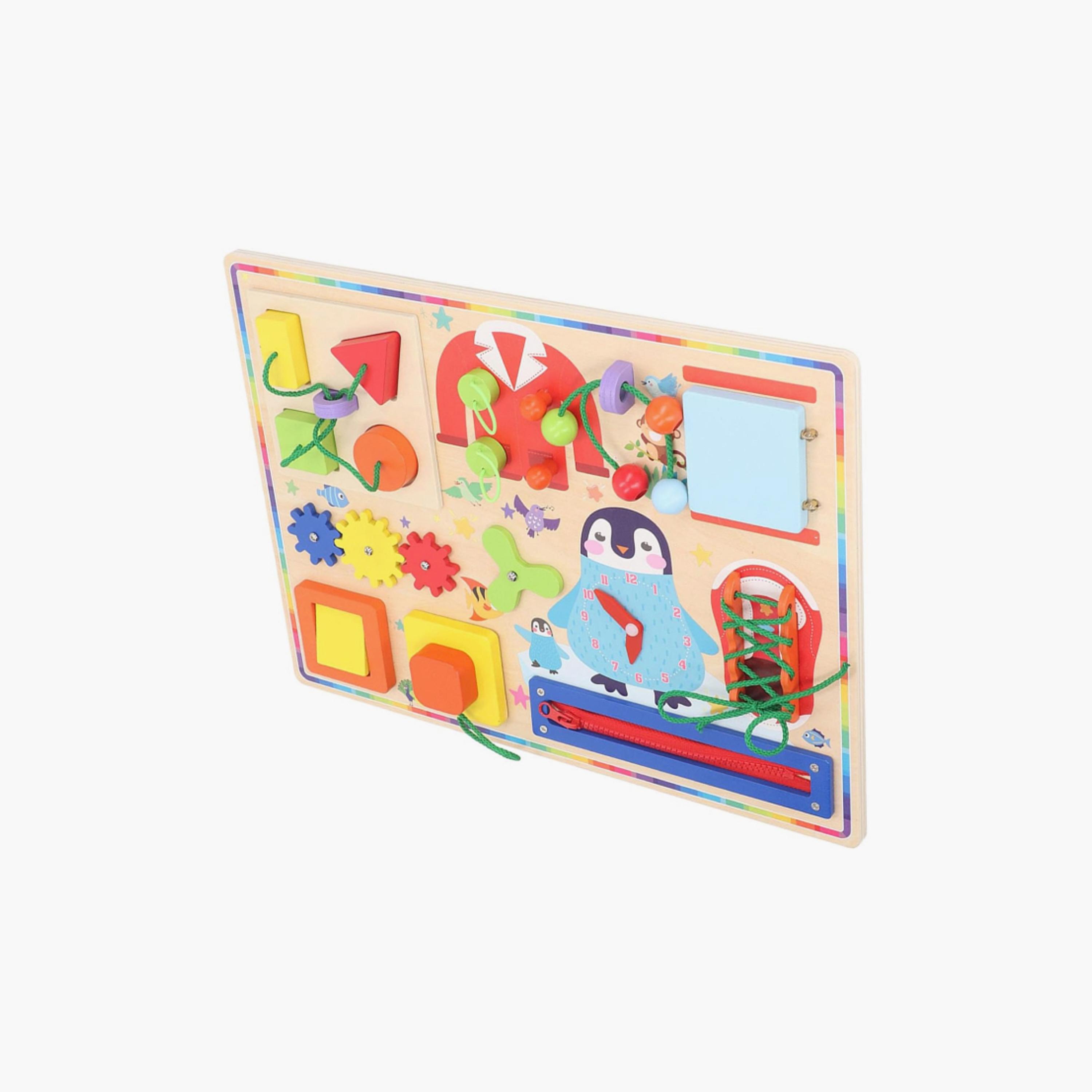 لوحة مونتيسوري خشبية للأطفال للأنشطة والمهام - A من فاكتوري برايس-toys-babyandtoddlertoys-learningtoys-image-5