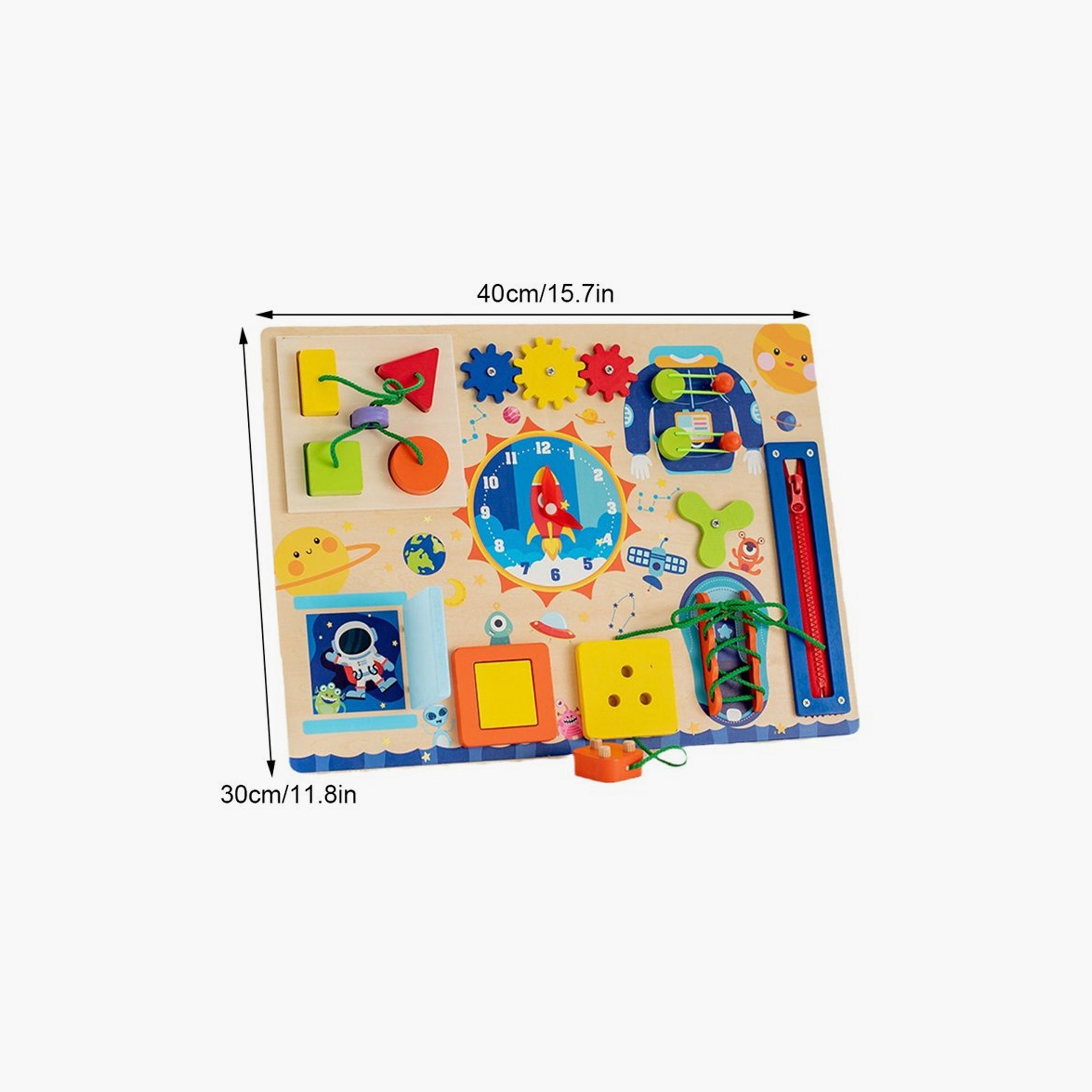 لوحة مونتيسوري خشبية للأطفال للأنشطة والمهام - B من فاكتوري برايس-toys-babyandtoddlertoys-learningtoys-image-5