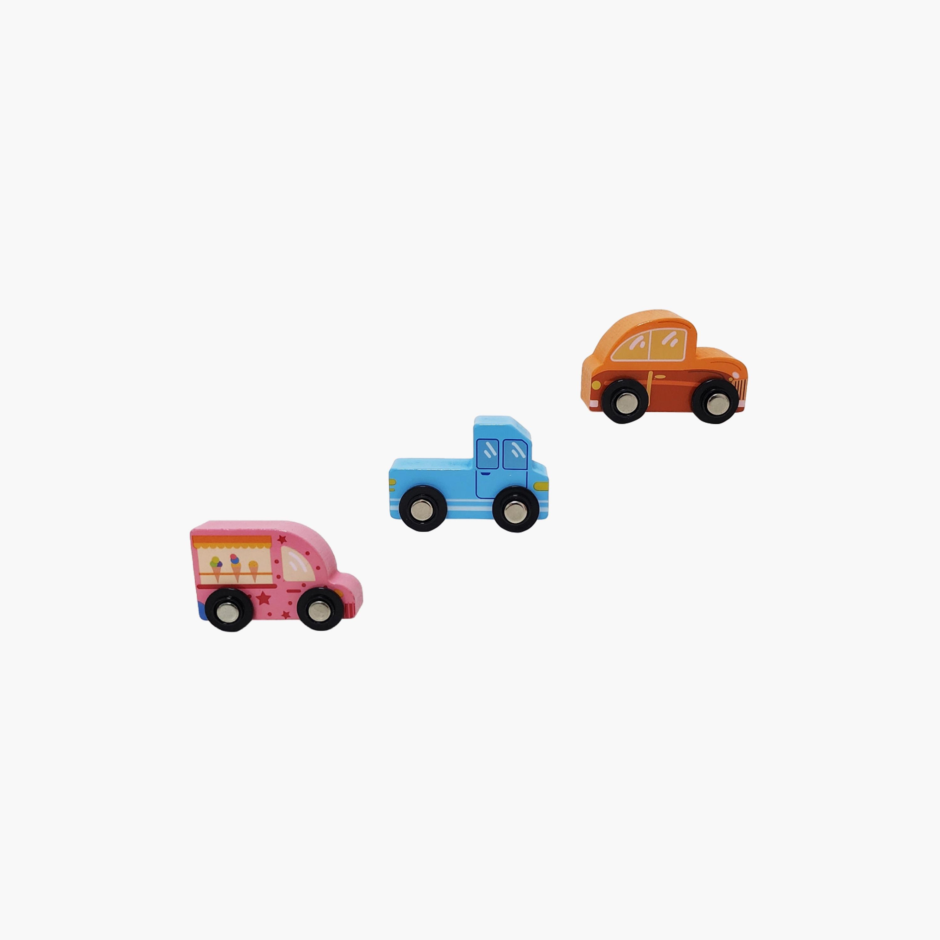 Factory Price 6-Piece Wooden Mini Car Set - A-toys-playvehicles-cars-image-4