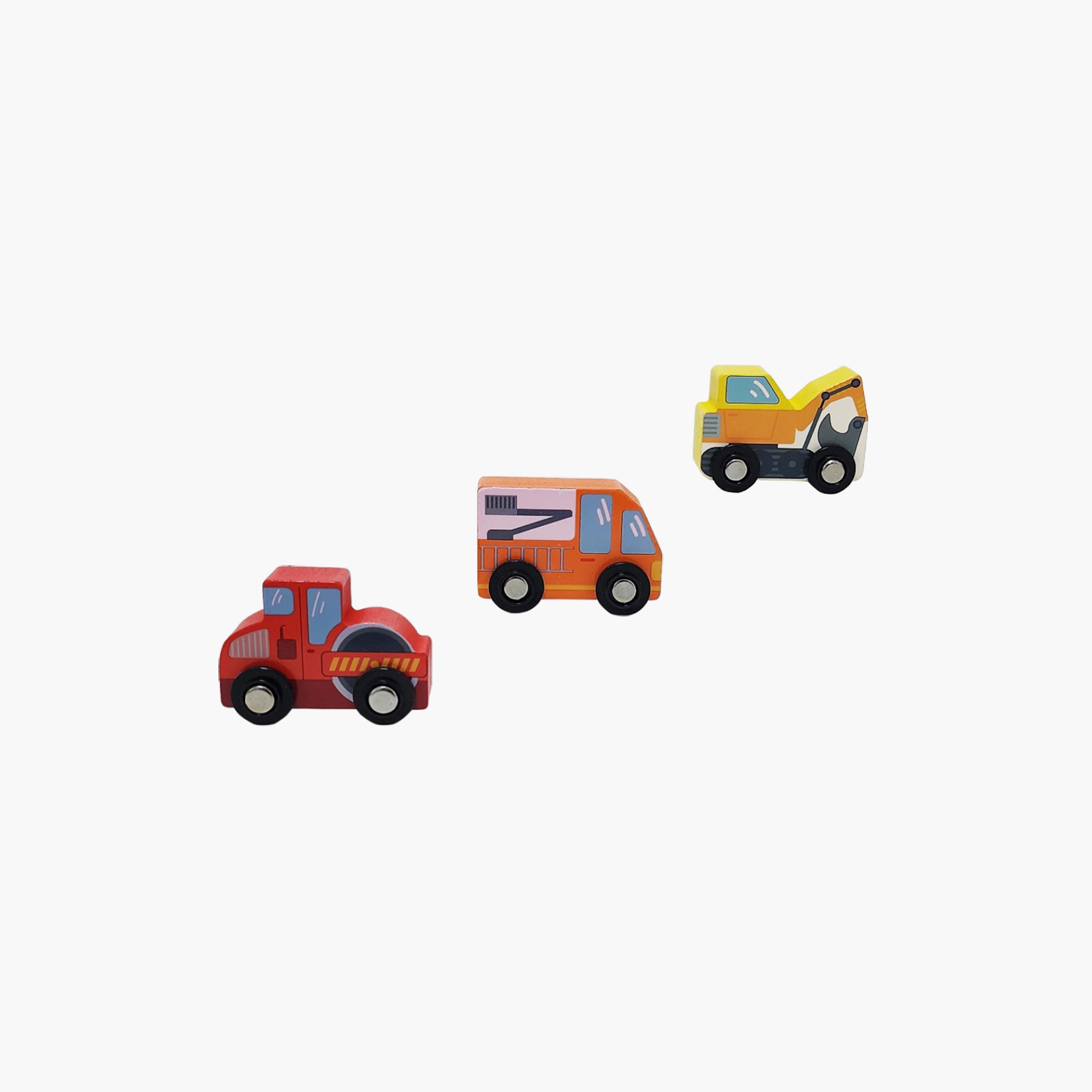Factory Price 6-Piece Wooden Mini Car Set - B-toys-playvehicles-cars-image-4