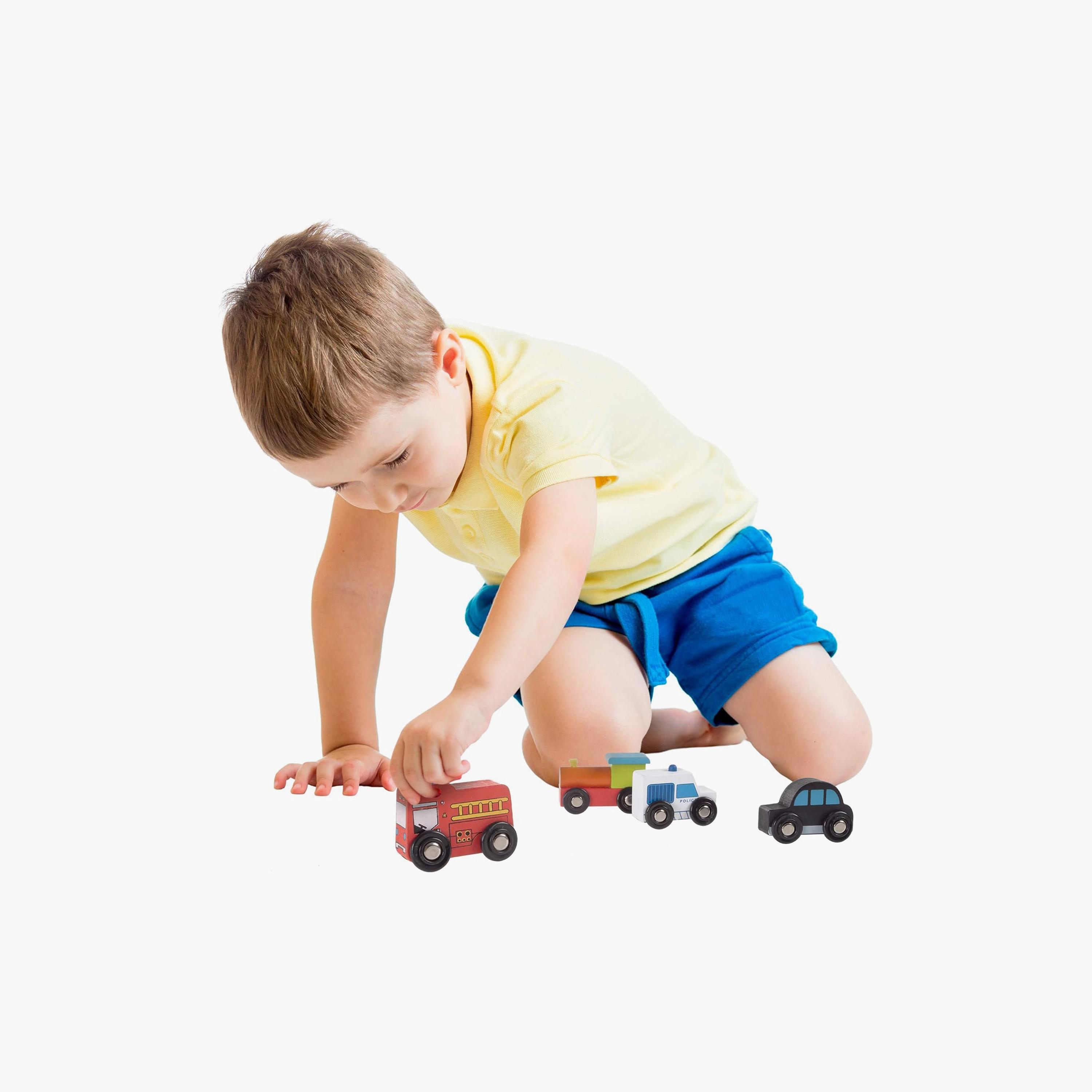 Factory Price 6-Piece Wooden Mini Car Set - B-toys-playvehicles-cars-image-7