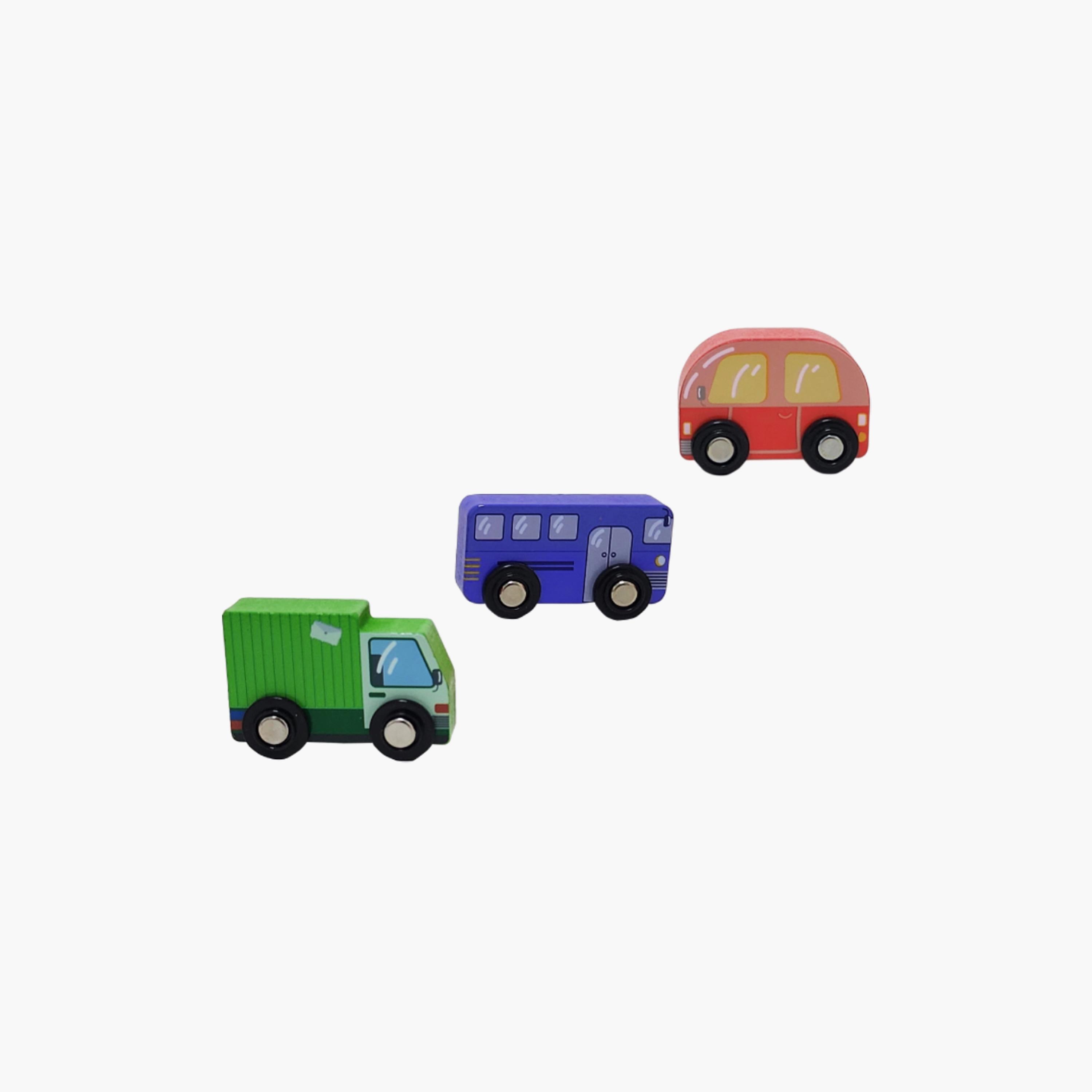 Factory Price 6-Piece Wooden Mini Car Set - C-toys-playvehicles-cars-image-4