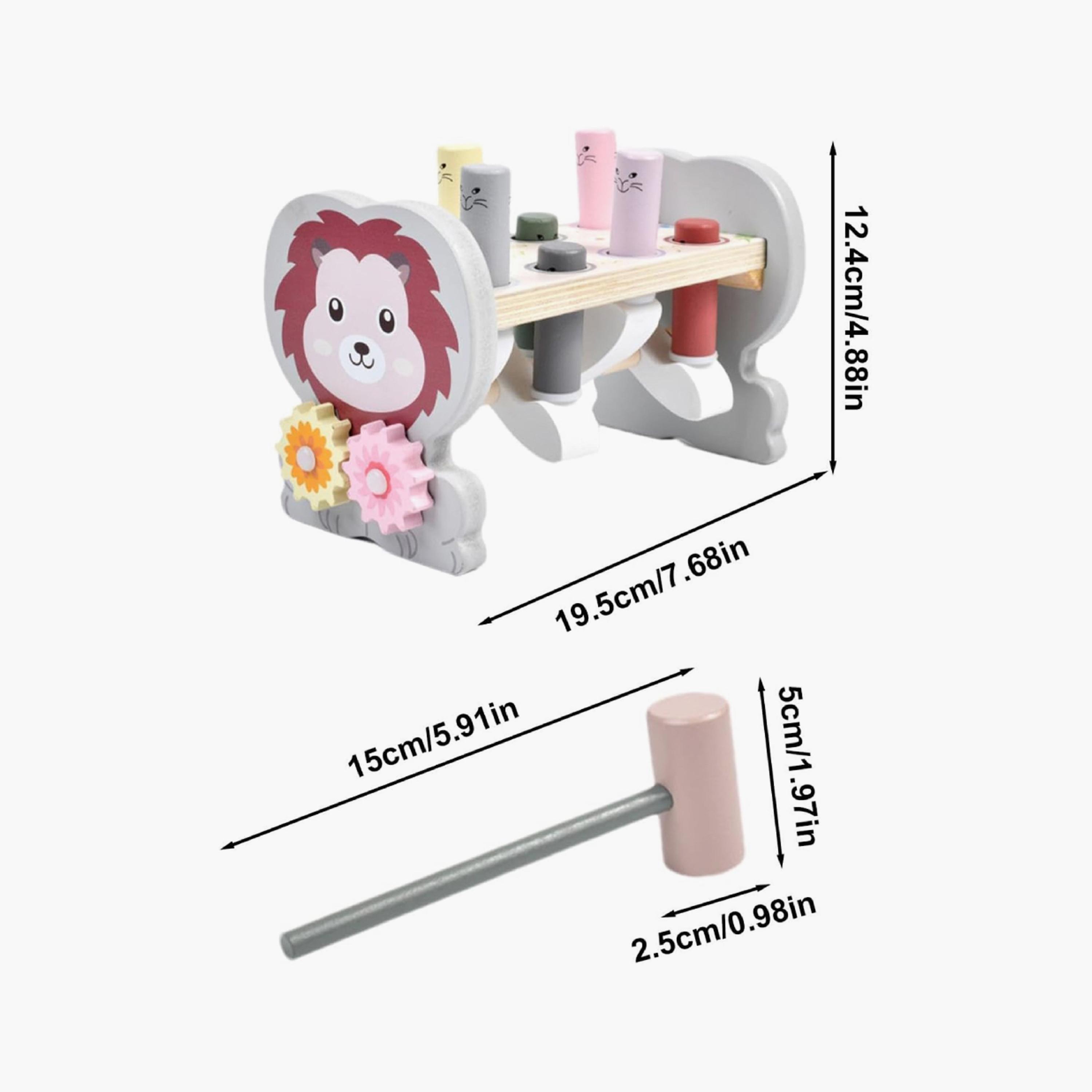 لعبة أسد خشبية متعددة الوظائف واك-أ-مول من فاكتوري برايس-toys-babyandtoddlertoys-learningtoys-image-7