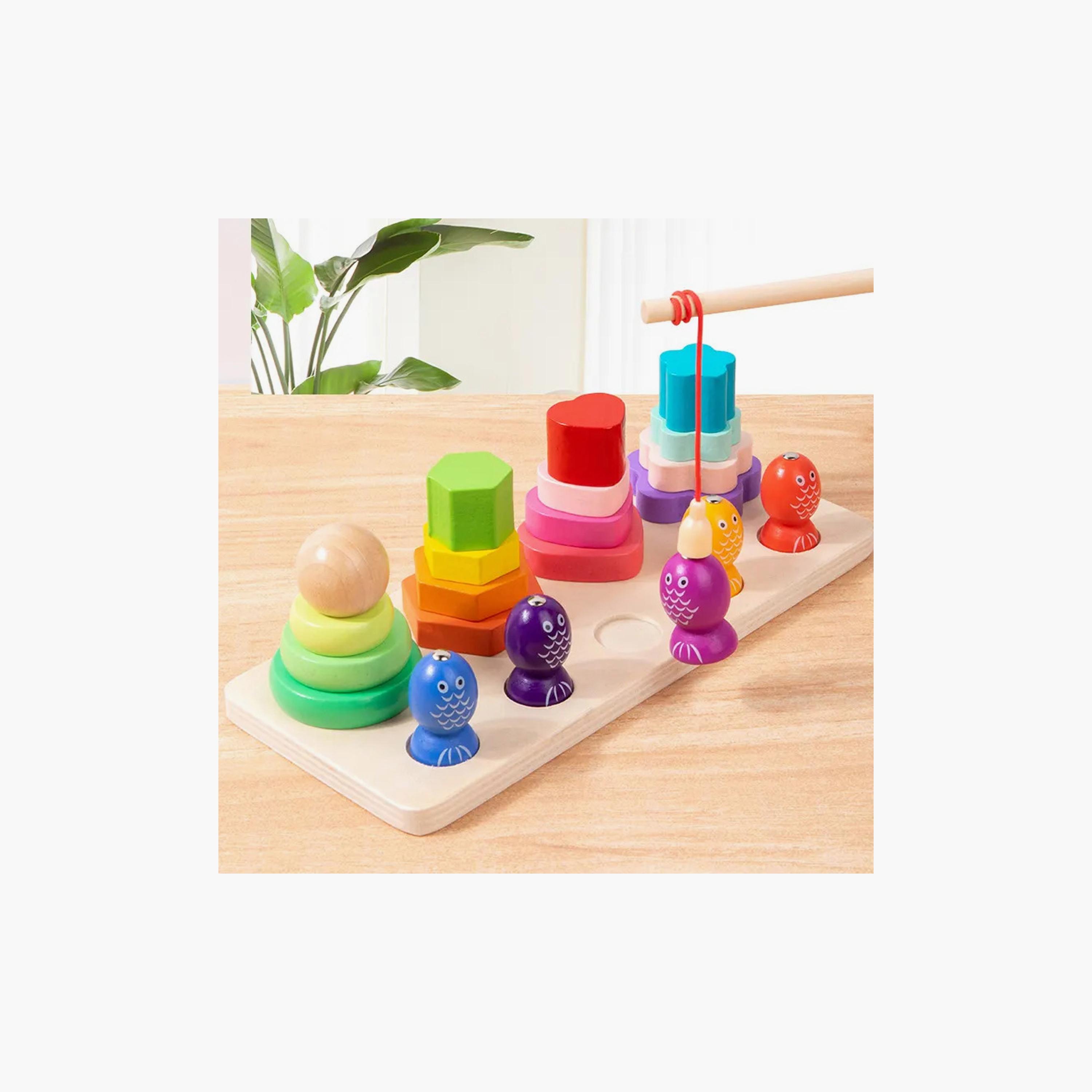 Factory Price 4 Column Tower and Magnetic Fishing Game-toys-buildingblocks-blocks-image-5