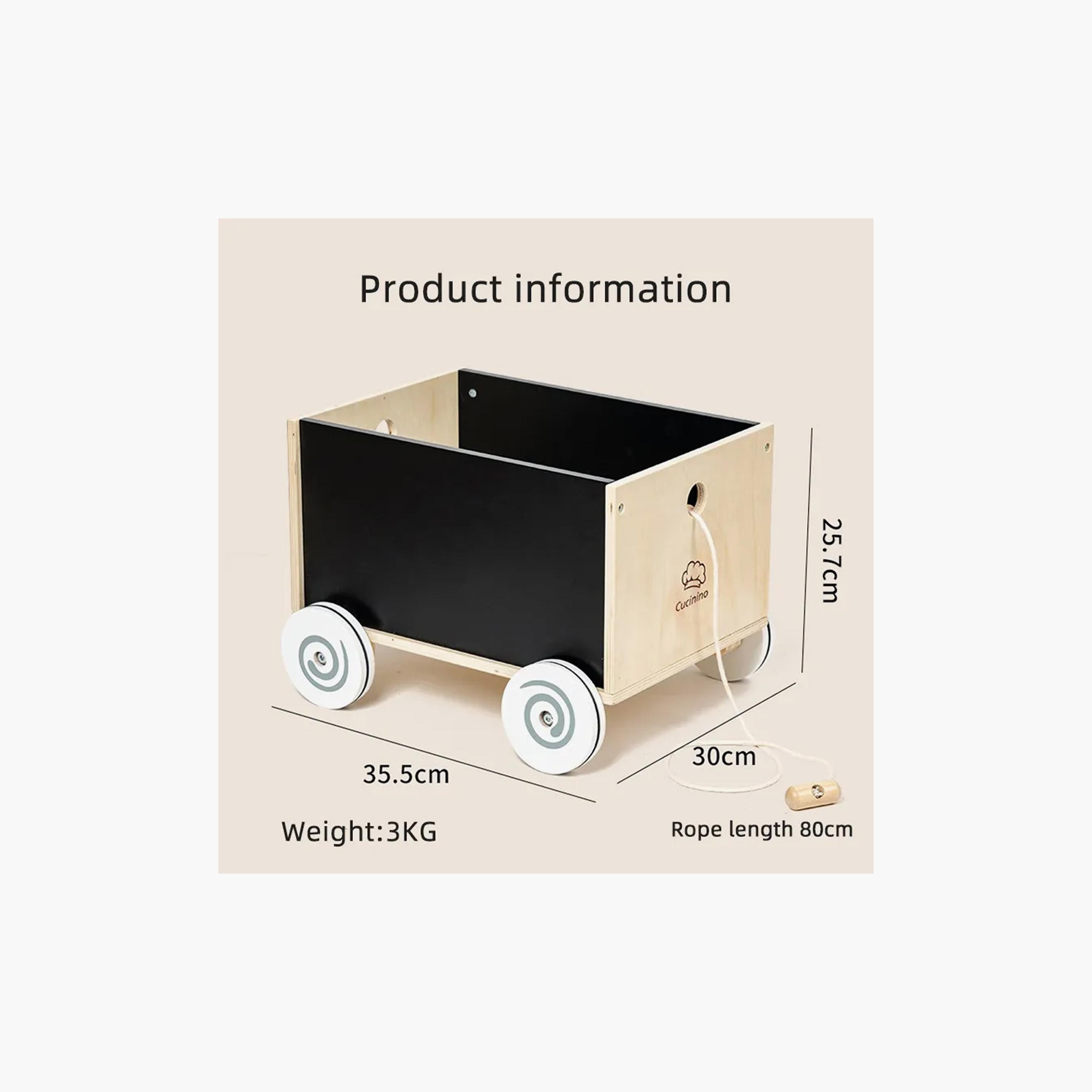 Factory Price Wooden Pull Along Toy Storage Box-toys-babyandtoddlertoys-pushandpulltoys-image-5