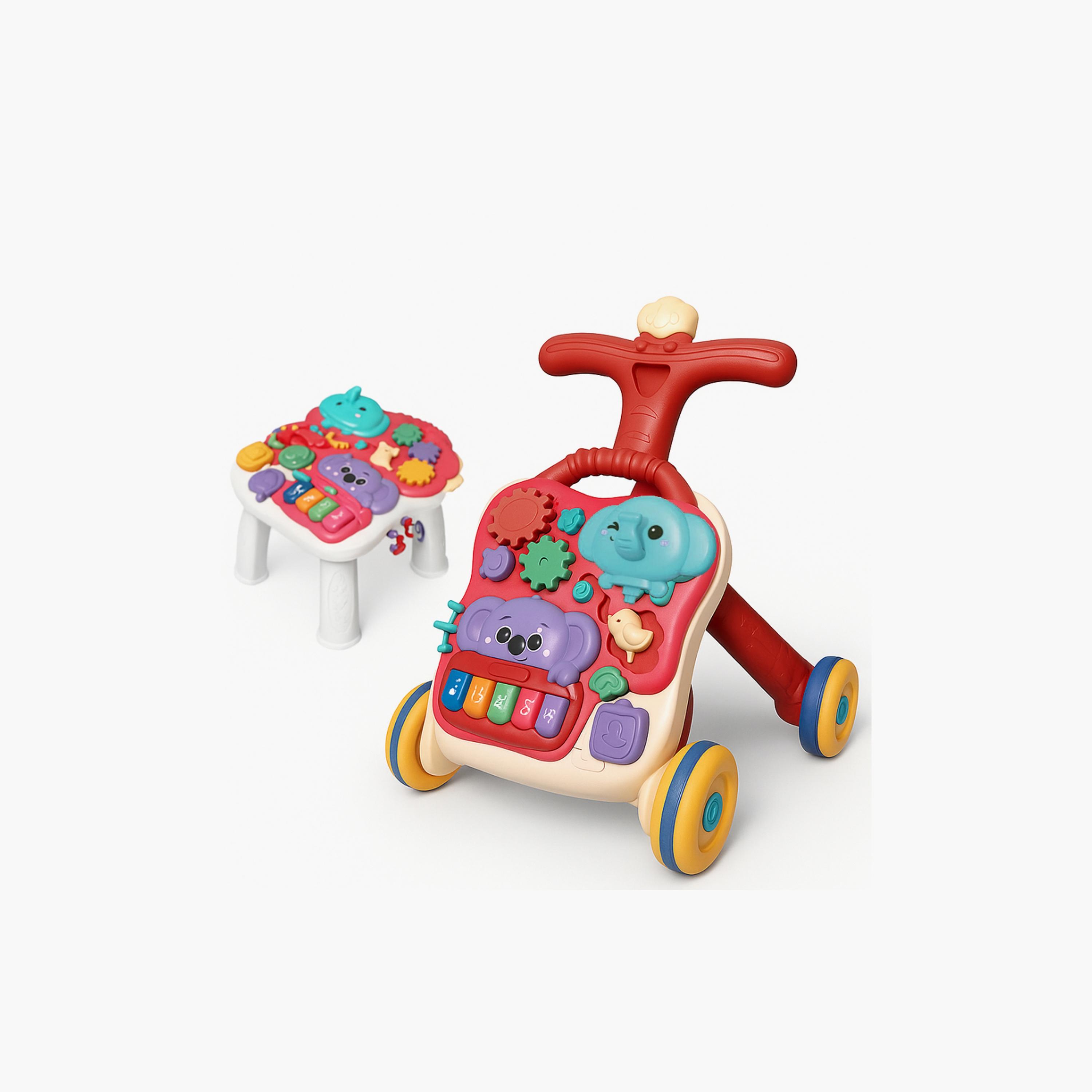Factory Price Bella 3 in 1 Multifunctional Baby Walker - Red-baby-infantactivity-walkers-image-1