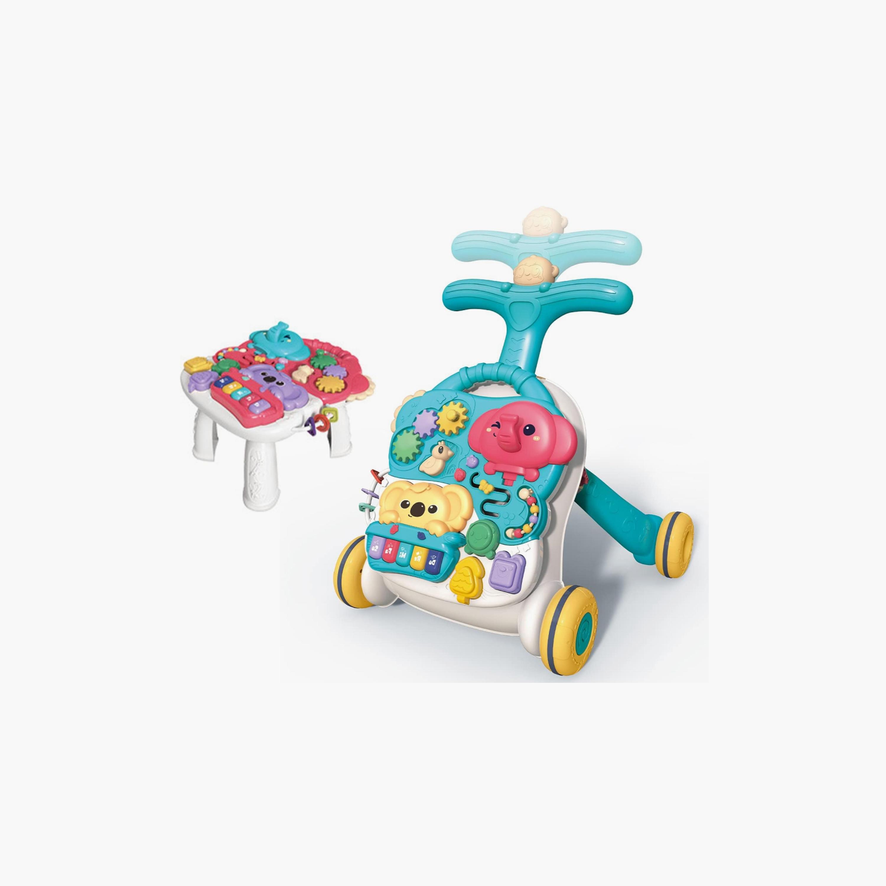 Factory Price Bella 3 in 1 Multifunctional Baby Walker - Green-baby-infantactivity-walkers-image-1