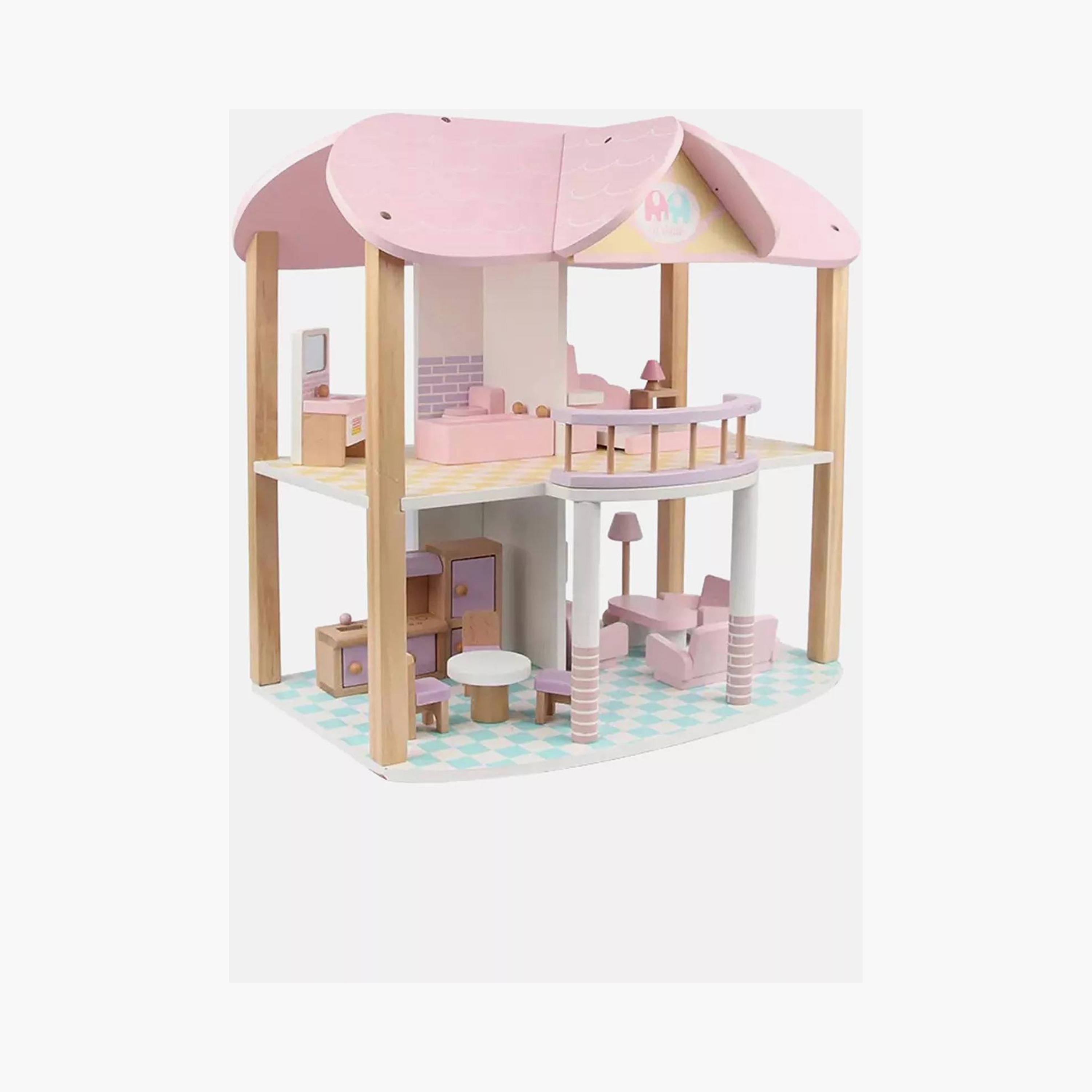 بيت دمى خشبي واقعي آفا - وردي من فاكتوري برايس-toys-outdoor-playhousesandplayards-image-2