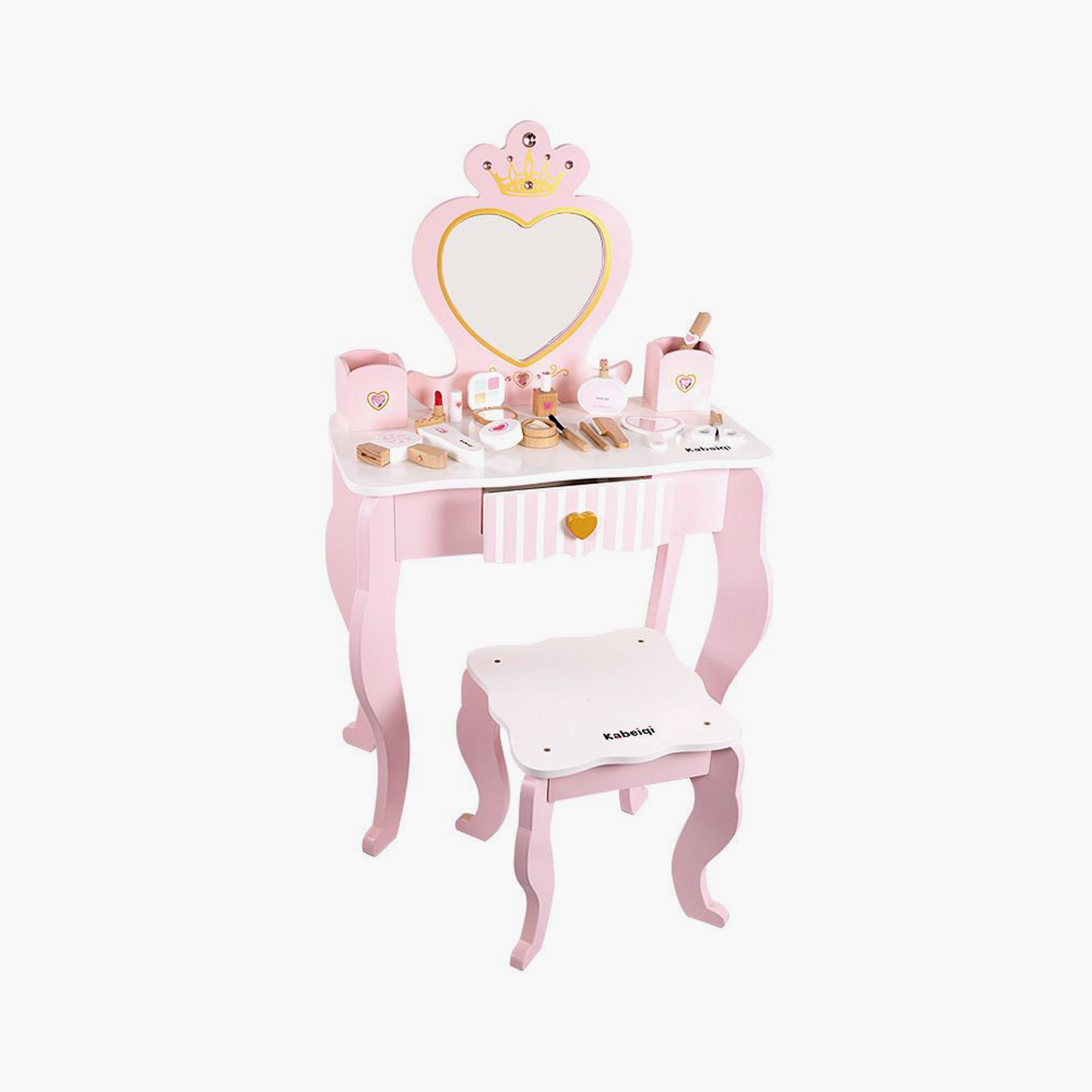 Factory Price Alice Kids Realistic Wooden Dressing Table-toys-roleplay-image-7