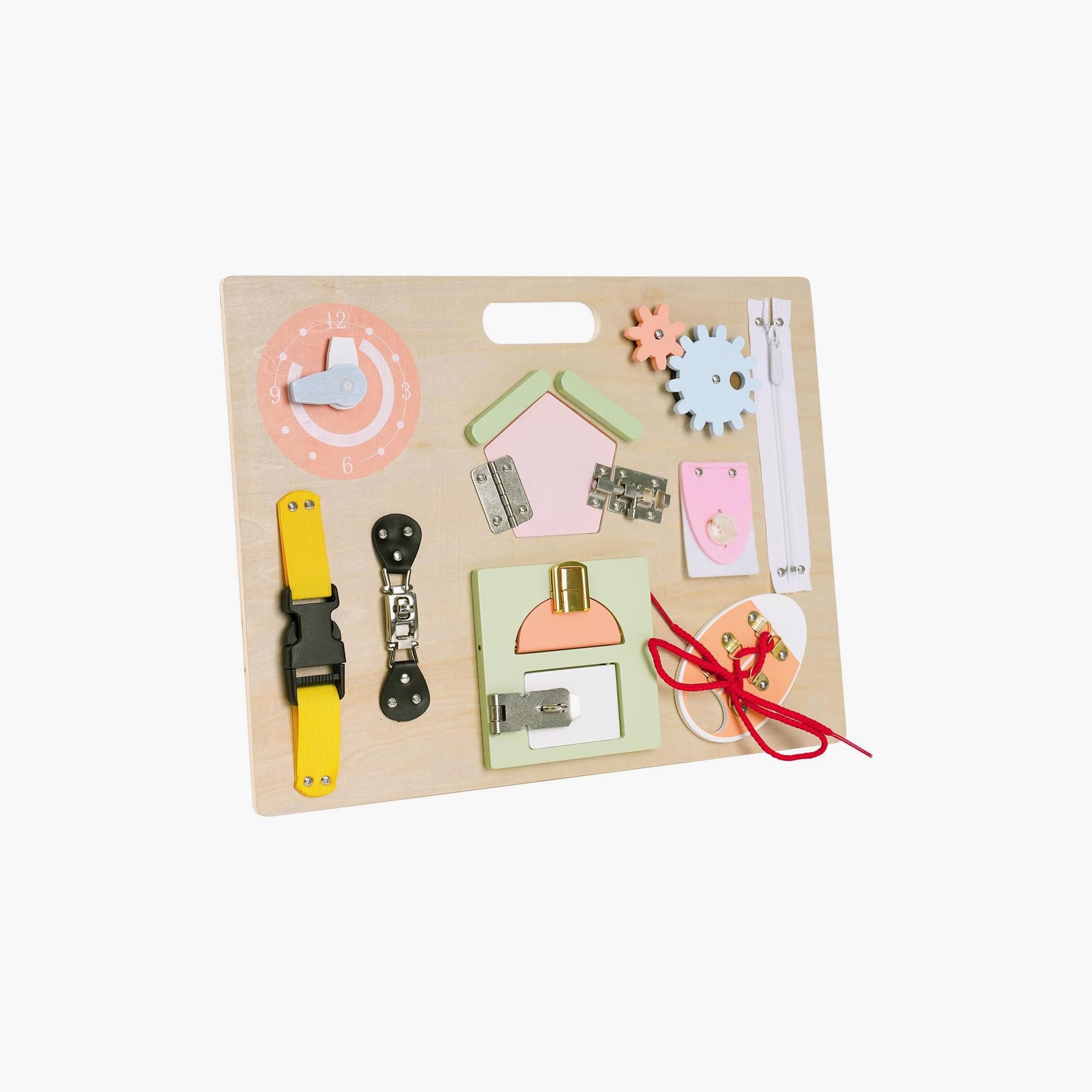 مجموعة لوحة الأنشطة الخشبية للأطفال أندرو 12 في 1 من فاكتوري برايس-toys-babyandtoddlertoys-learningtoys-image-1