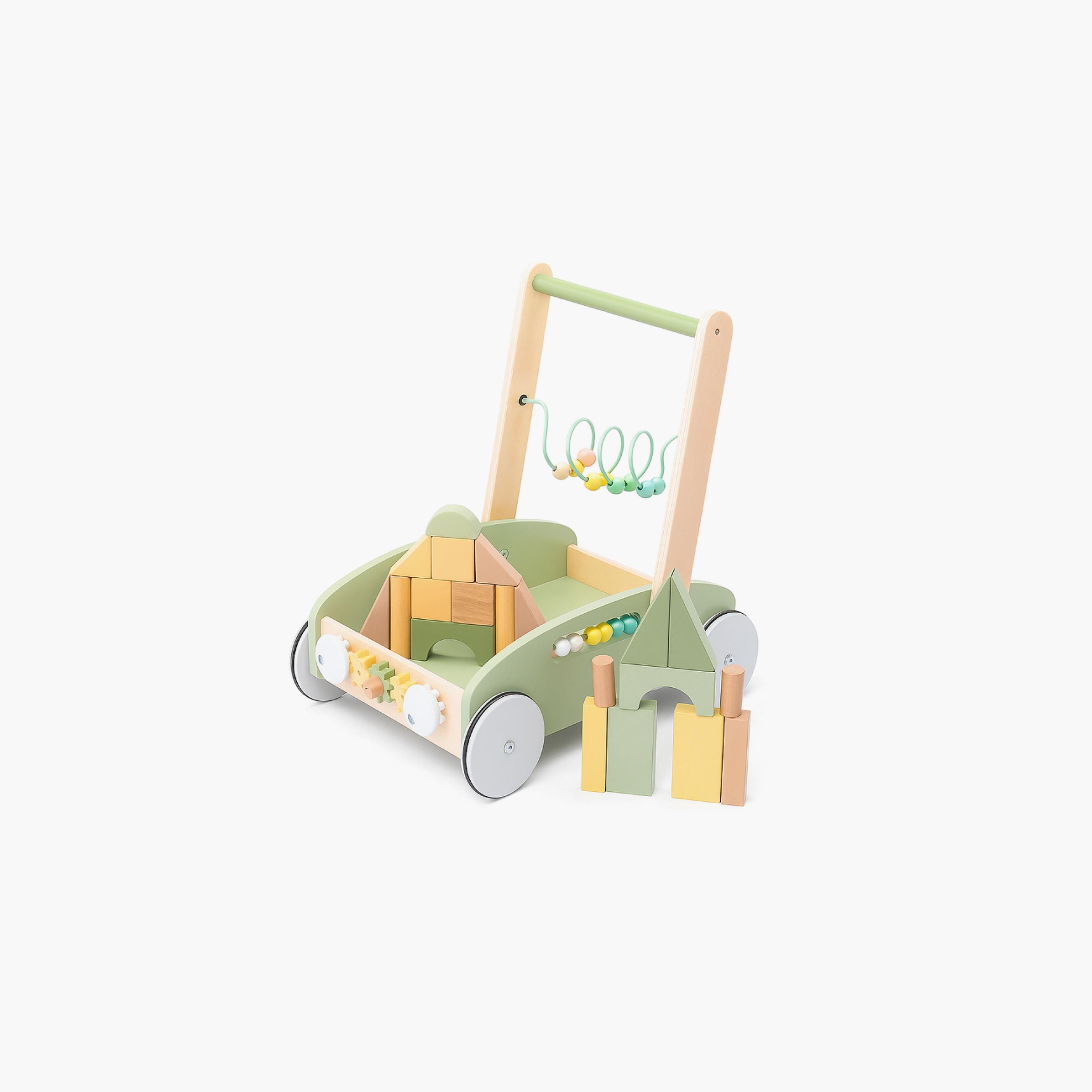 Factory Price Enzo 5 in 1 Learning Wooden Baby Walker with Activity Center-baby-infantactivity-walkers-image-1