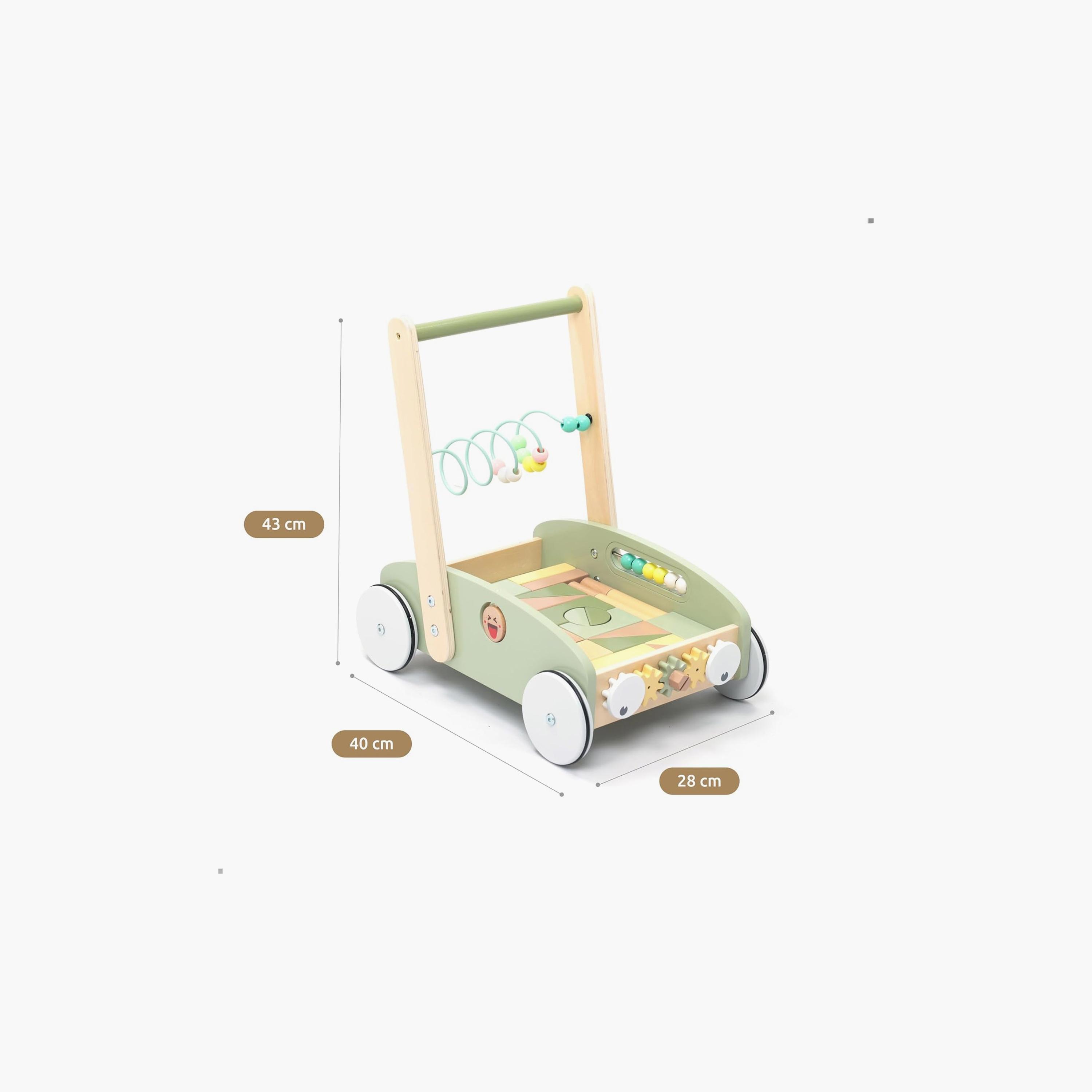 Factory Price Enzo 5 in 1 Learning Wooden Baby Walker with Activity Center-baby-infantactivity-walkers-image-7
