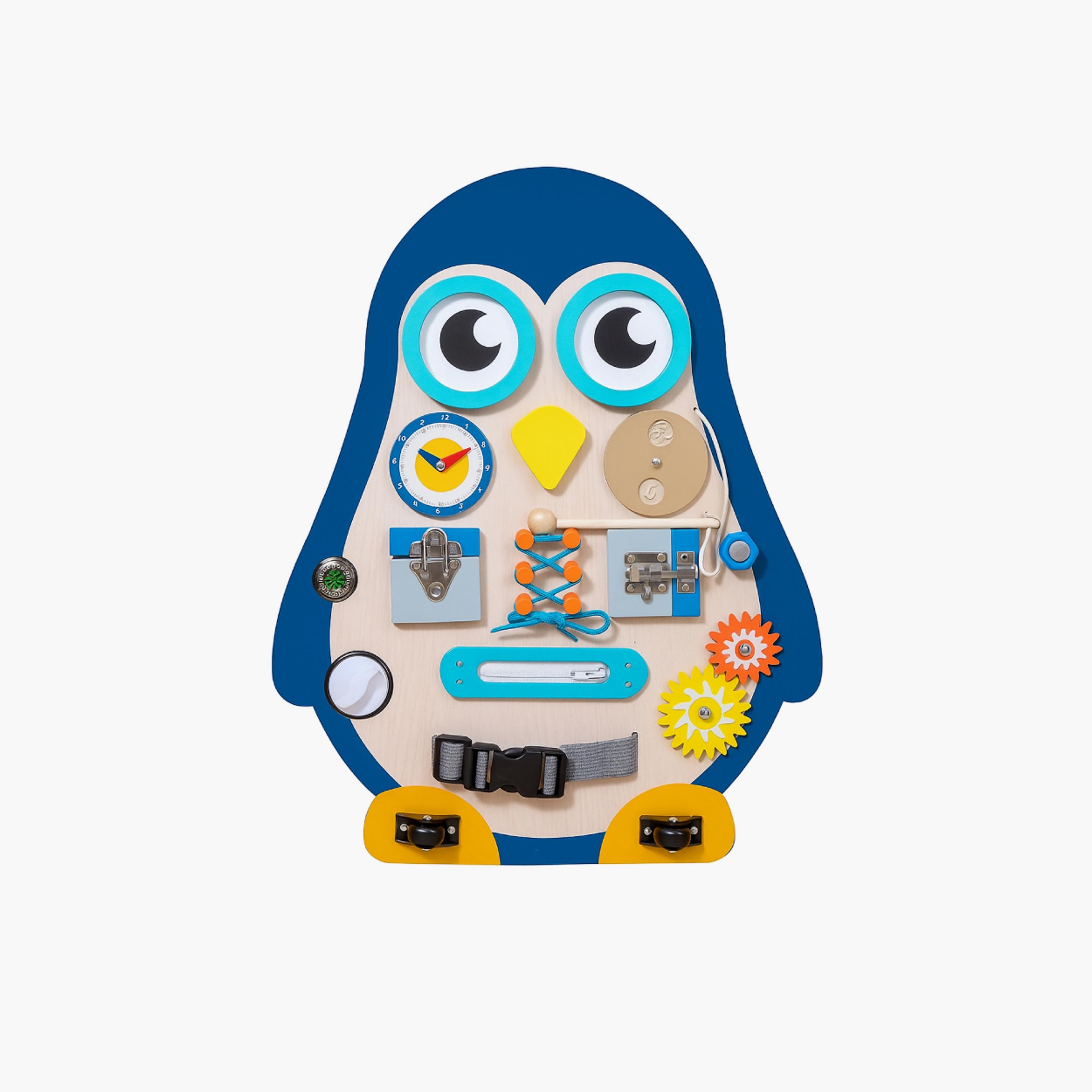 Factory Price 14-in-1 Large Wooden Multifunctional Board - Penguin-toys-babyandtoddlertoys-learningtoys-image-1