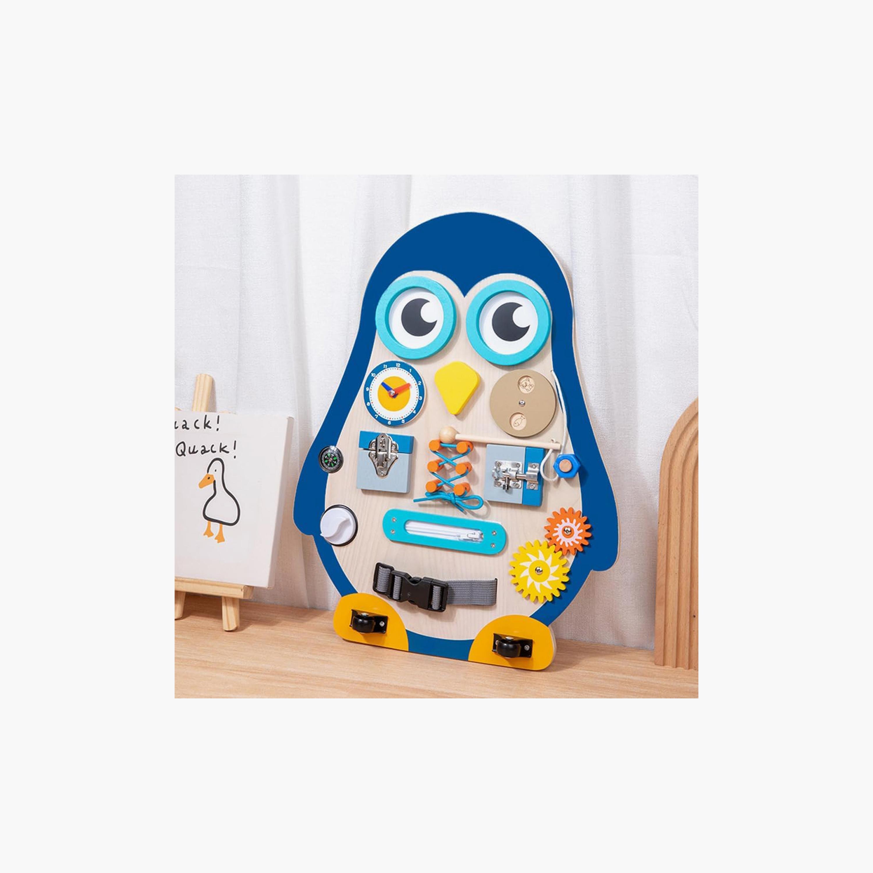Factory Price 14-in-1 Large Wooden Multifunctional Board - Penguin-toys-babyandtoddlertoys-learningtoys-image-8