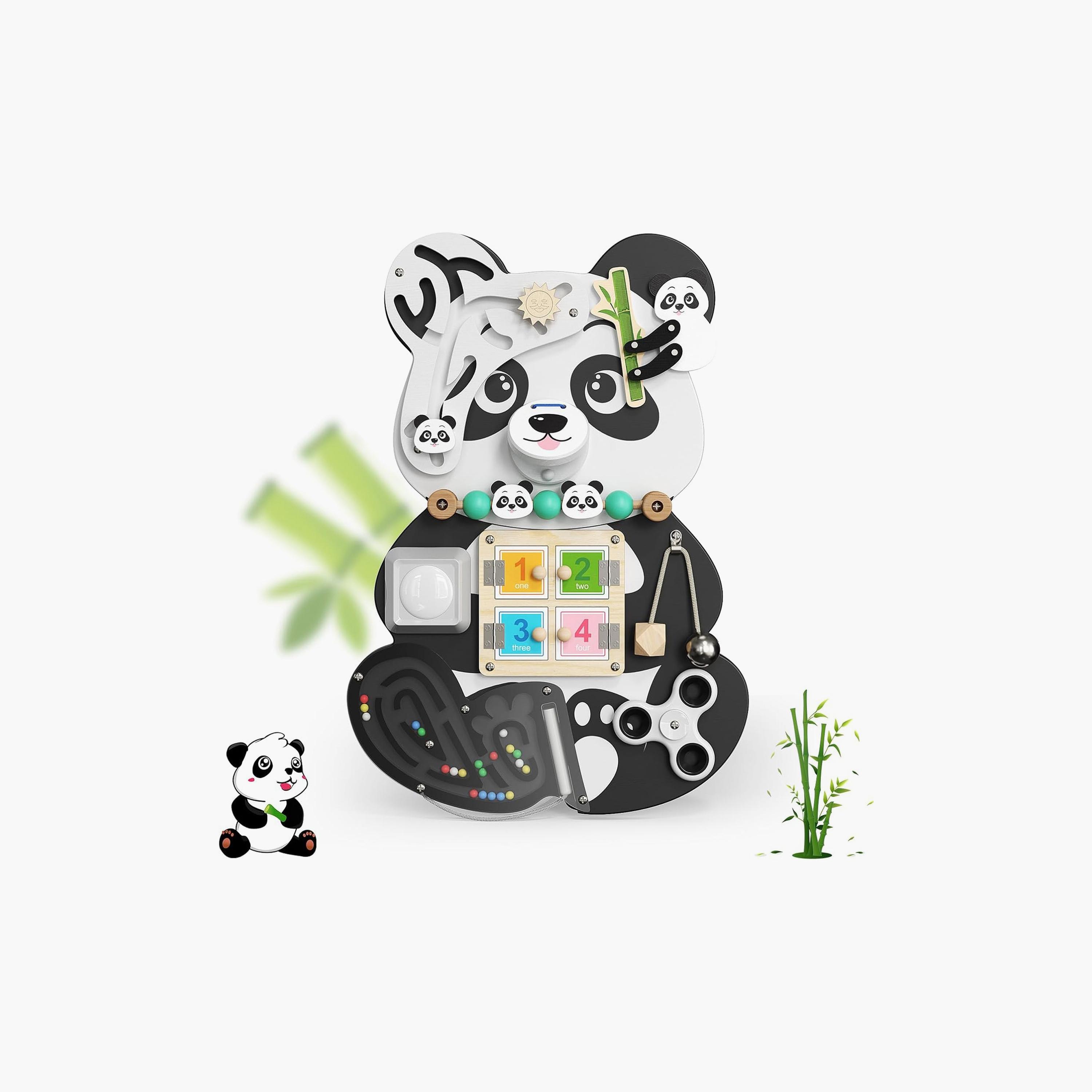 لوح خشبي كبير متعدد الوظائف 9 في 1 - الباندا من فاكتوري برايس-toys-babyandtoddlertoys-learningtoys-image-1