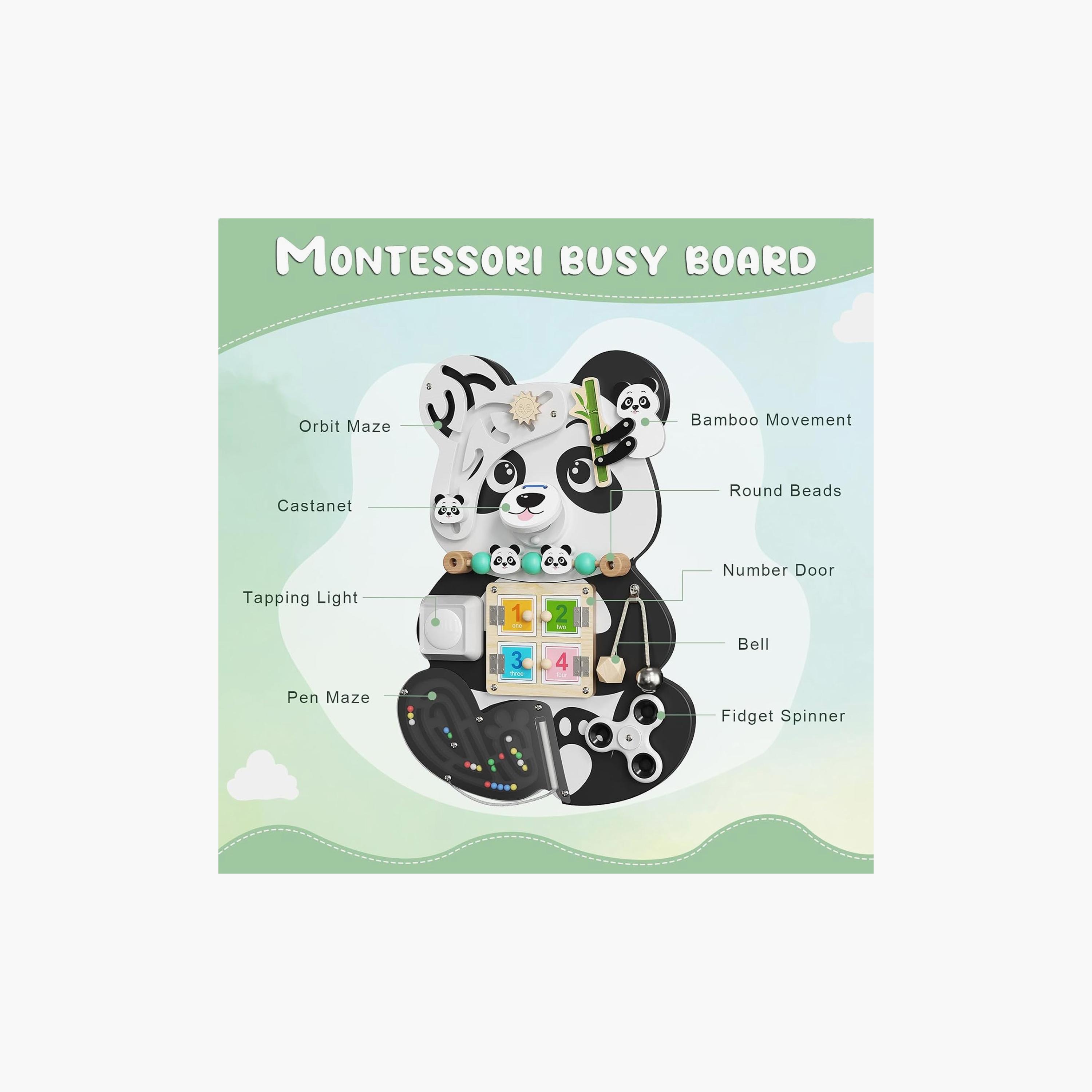 لوح خشبي كبير متعدد الوظائف 9 في 1 - الباندا من فاكتوري برايس-toys-babyandtoddlertoys-learningtoys-image-4