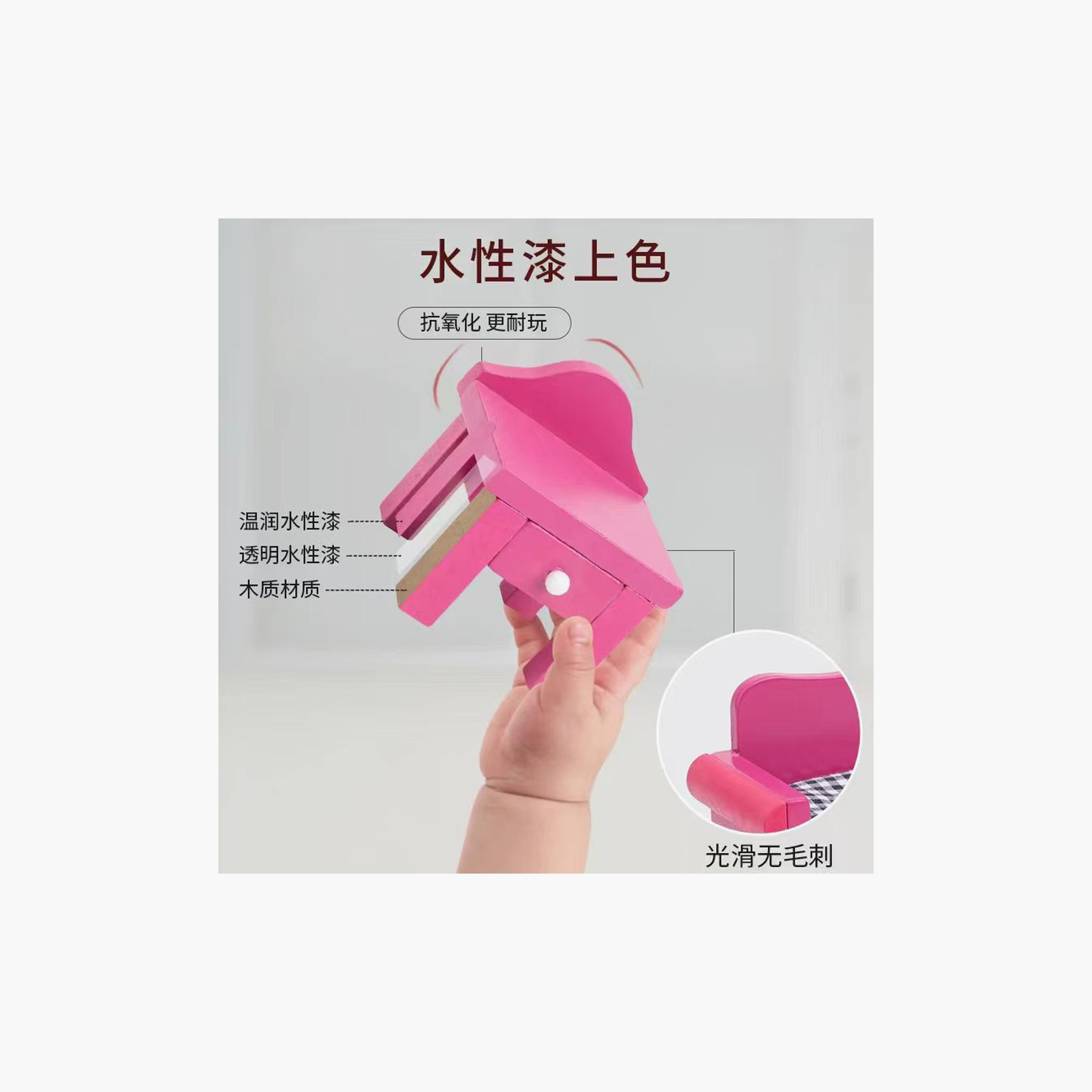 بيت دمى خشبي كبير الأميرة الصغيرة - B من فاكتوري برايس-toys-outdoor-playhousesandplayards-image-9
