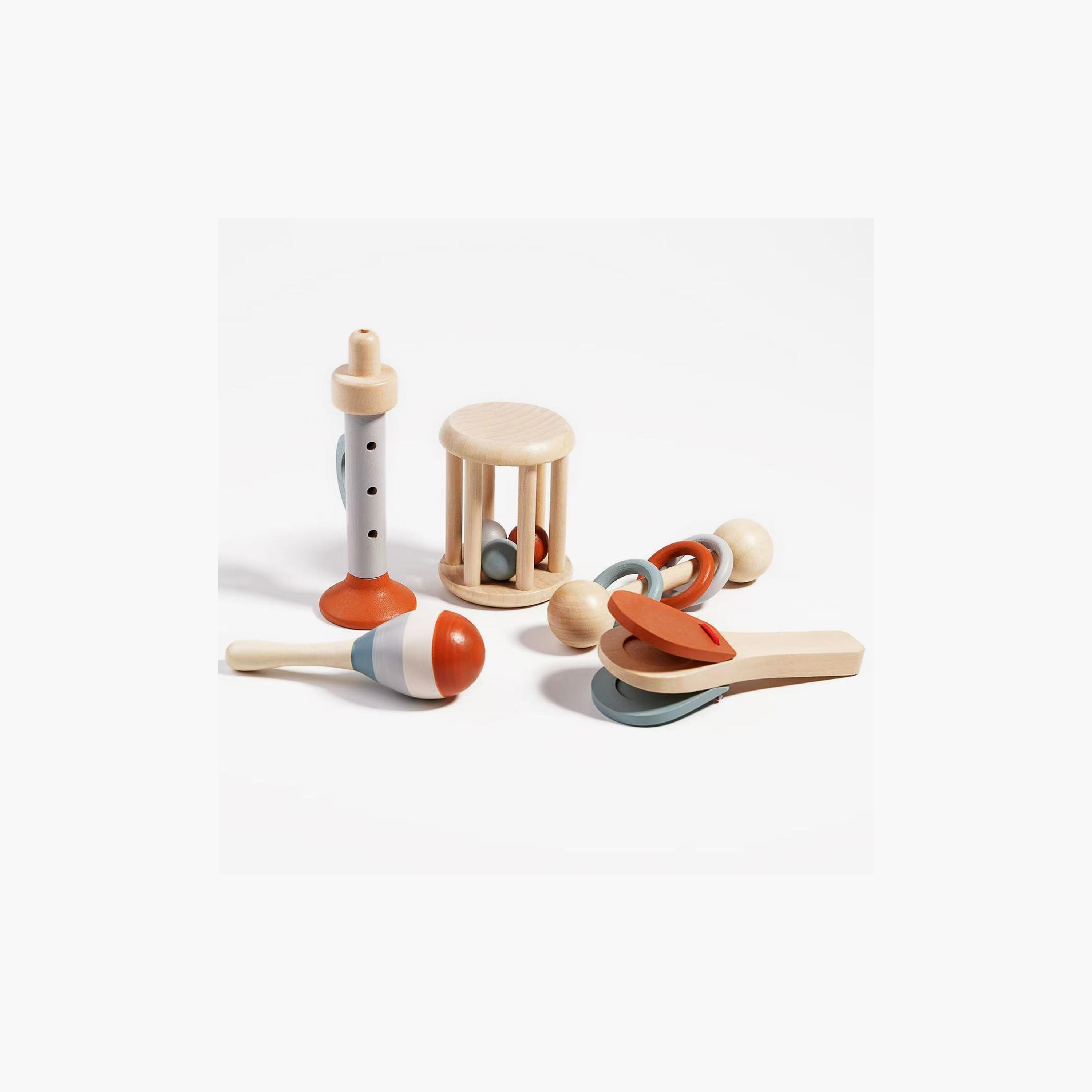 Factory Price 5-Piece Wooden Musical Instruments Set-toys-educational-musicaltoys-image-3
