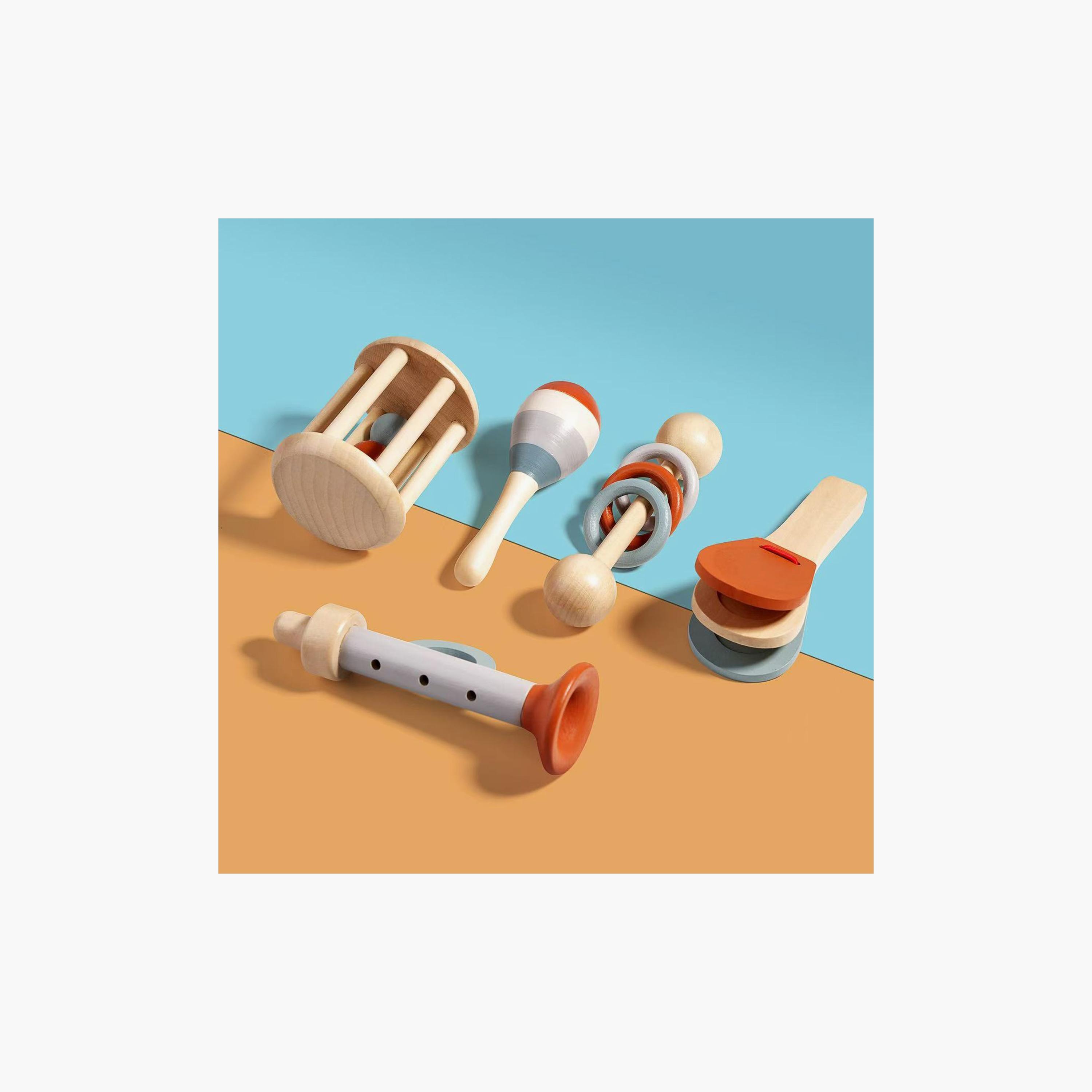 Factory Price 5-Piece Wooden Musical Instruments Set-toys-educational-musicaltoys-image-4