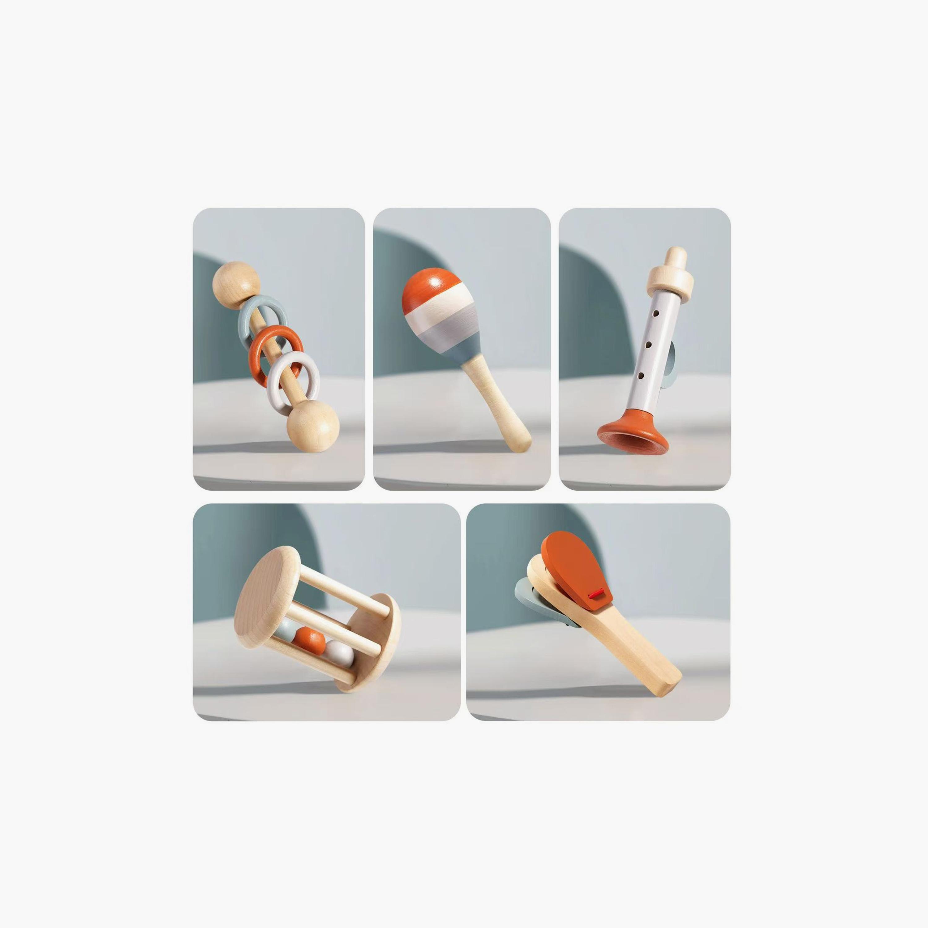 Factory Price 5-Piece Wooden Musical Instruments Set-toys-educational-musicaltoys-image-5