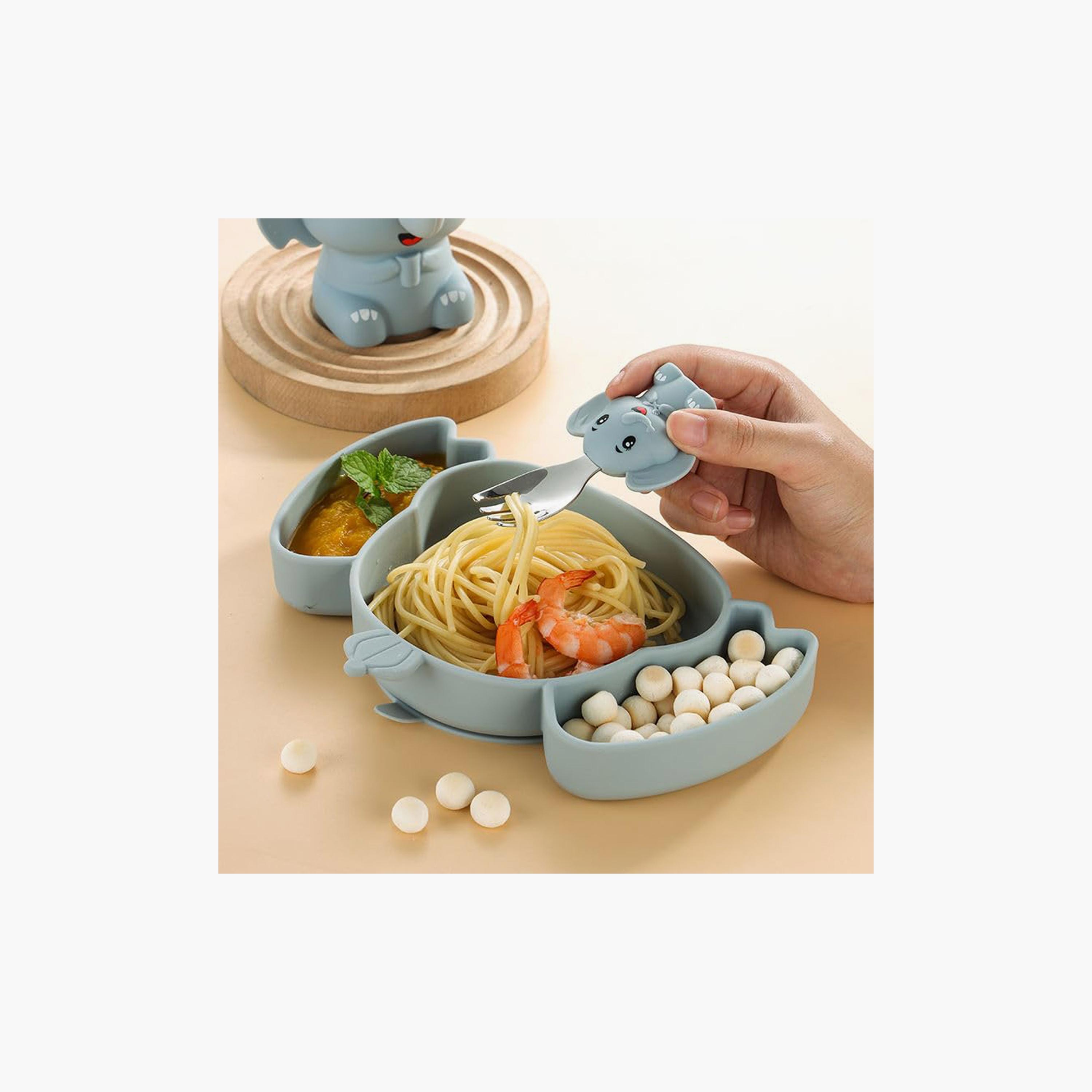 أدوات مائدة سيليكون للأطفال إيلينا 3 قطع - الفيل من فاكتوري برايس-baby-feeding-mealtimeessentials-image-4