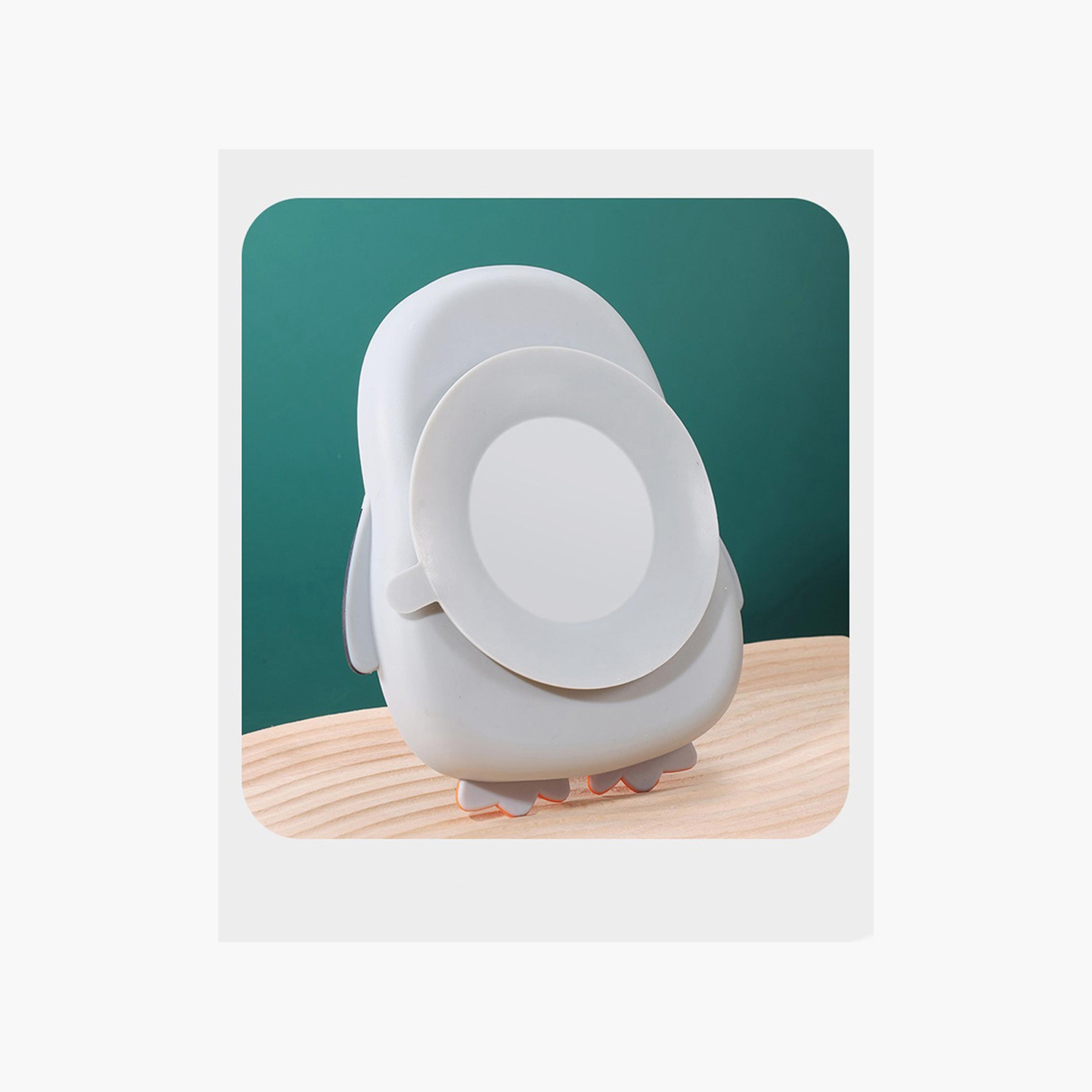 Factory Price 3-Piece Elena Kids Silicone Tableware - Penguin-baby-feeding-mealtimeessentials-image-2