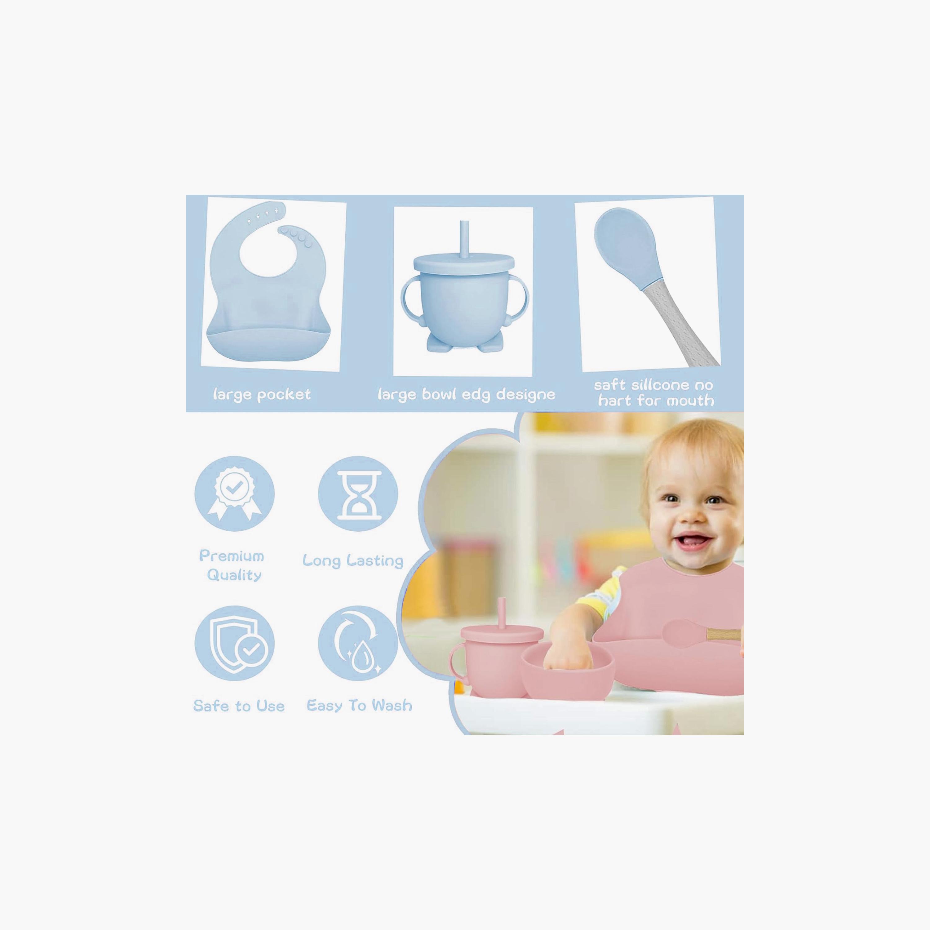 Factory Price Nora 12-Piece Baby Feeding Tableware Set - Bunny-baby-feeding-mealtimeessentials-image-5