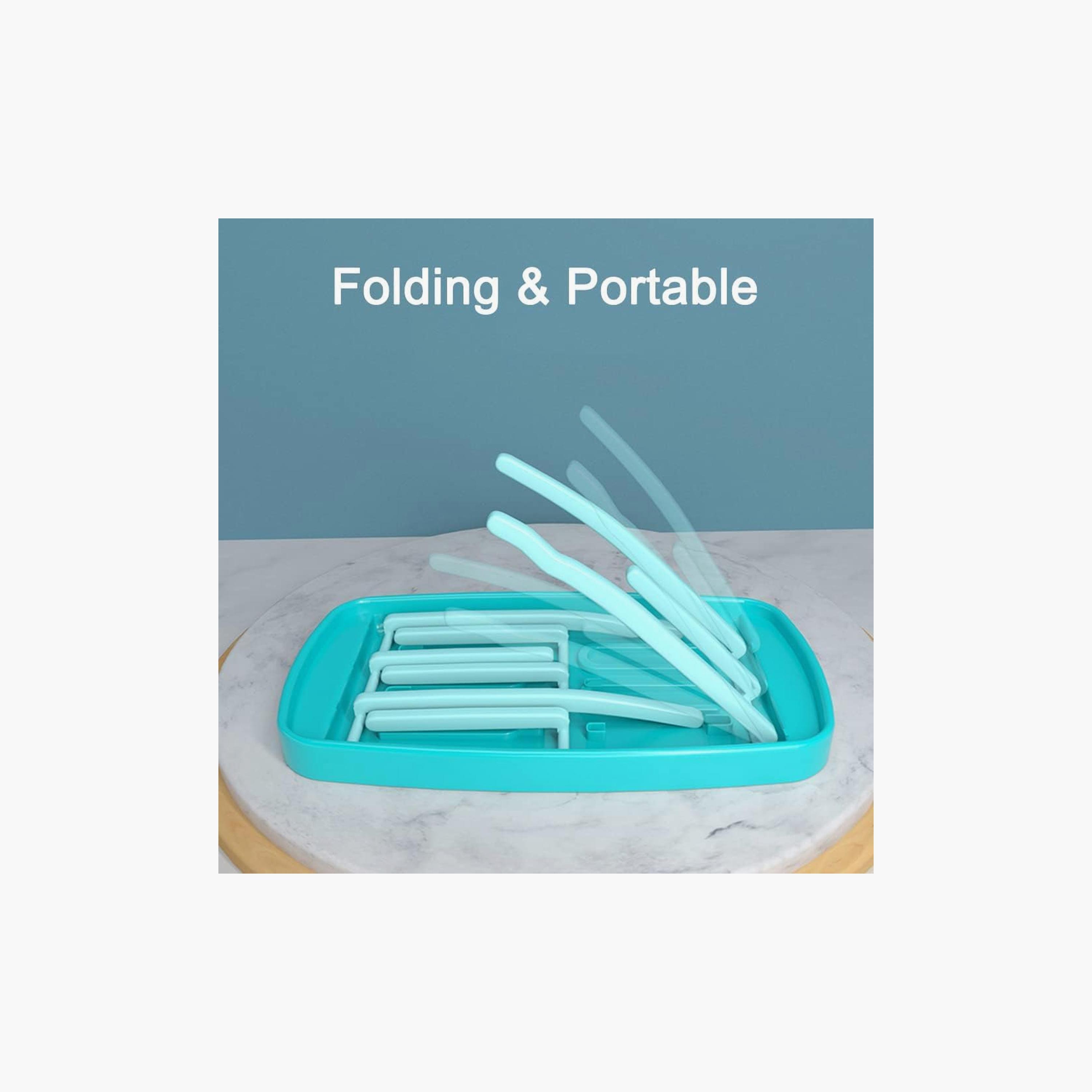 Factory Price Cooper Foldable Feeding Bottle Drying Rack with 9 Branches-baby-feeding-accessories-image-4