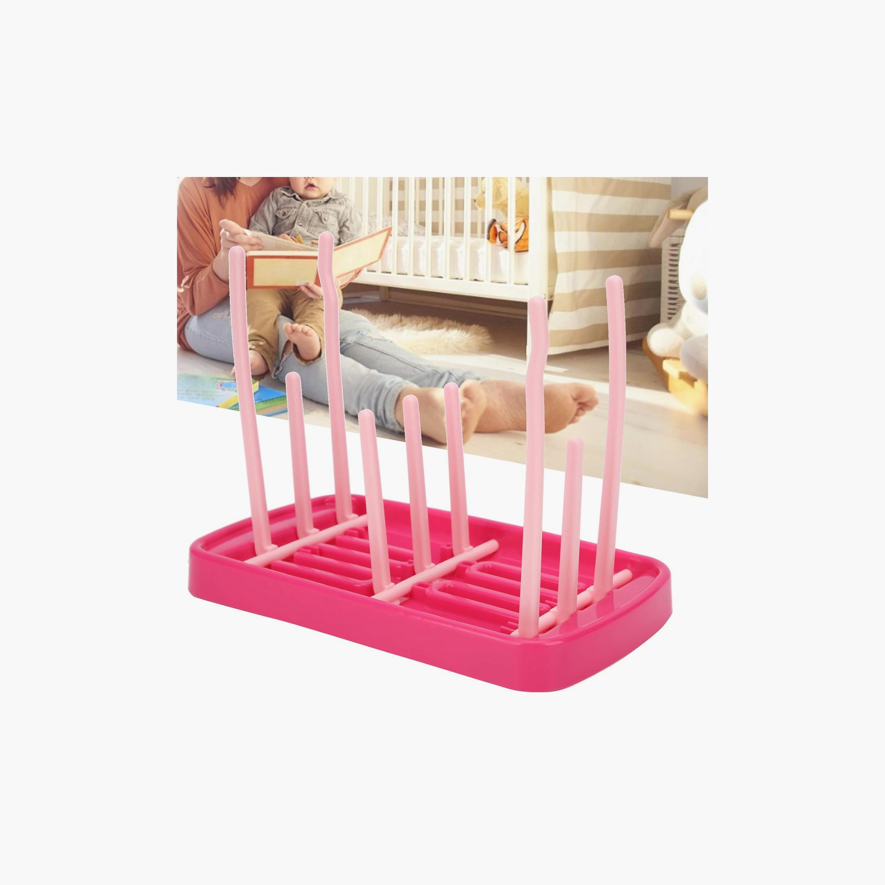 Factory Price Cooper Foldable Feeding Bottle Drying Rack with 9 Branches-baby-feeding-accessories-image-5