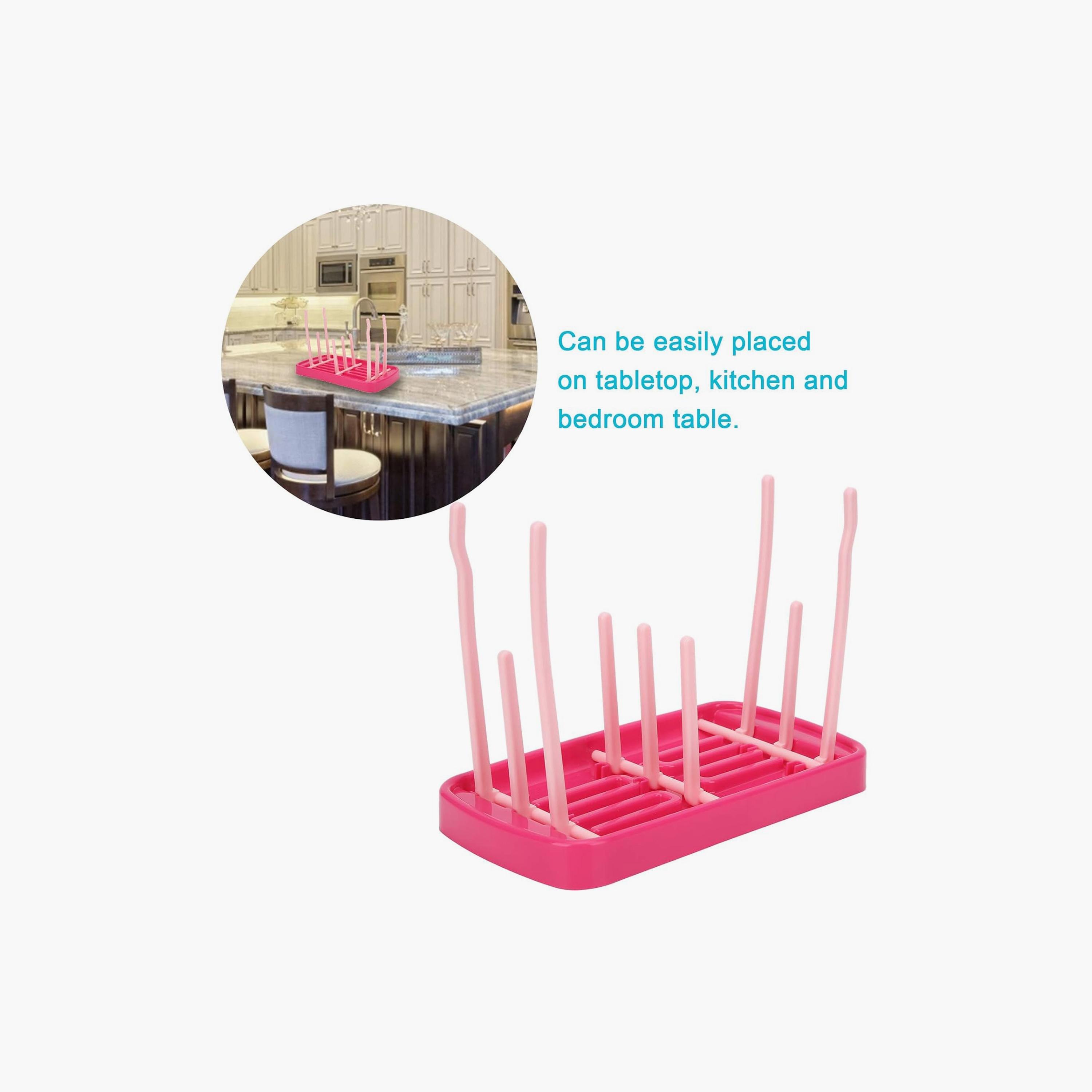 Factory Price Cooper Foldable Feeding Bottle Drying Rack with 9 Branches-baby-feeding-accessories-image-6