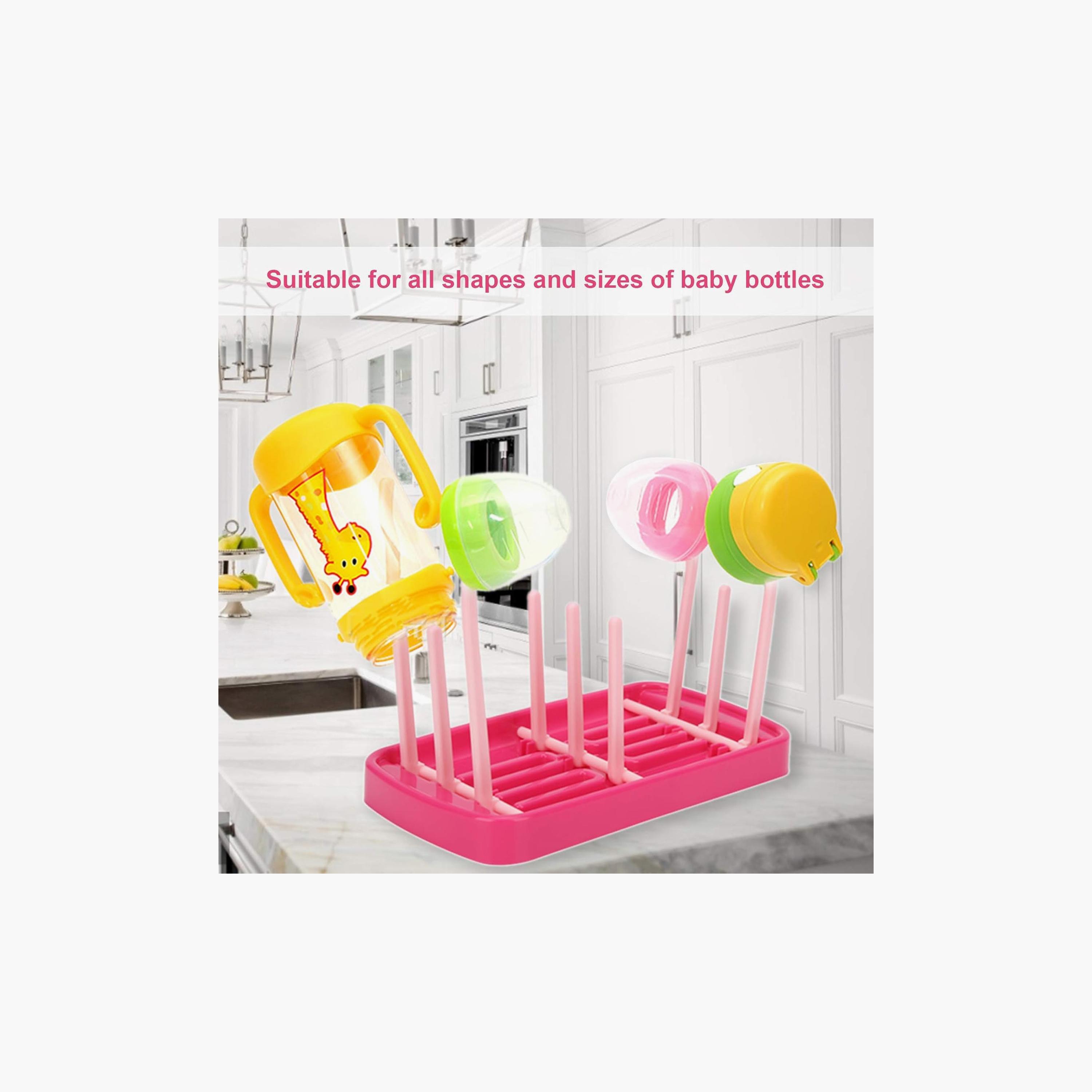 Factory Price Cooper Foldable Feeding Bottle Drying Rack with 9 Branches-baby-feeding-accessories-image-7