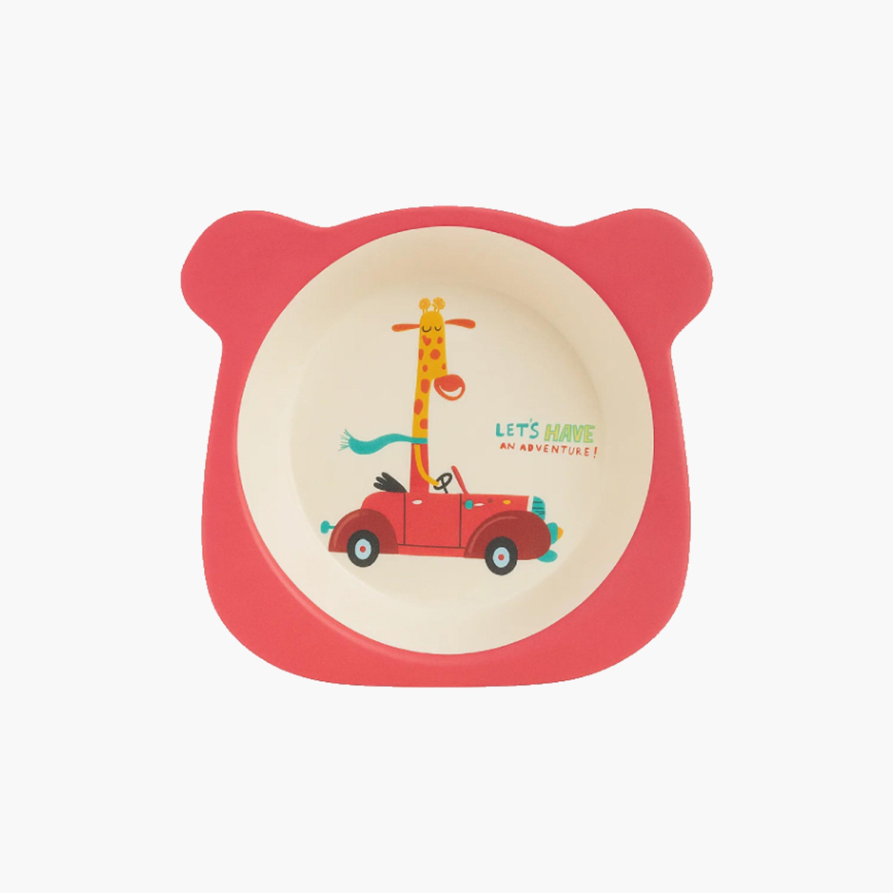 Factory Price 5-Piece Bamboo Tableware Set - Car - B-baby-feeding-mealtimeessentials-image-3