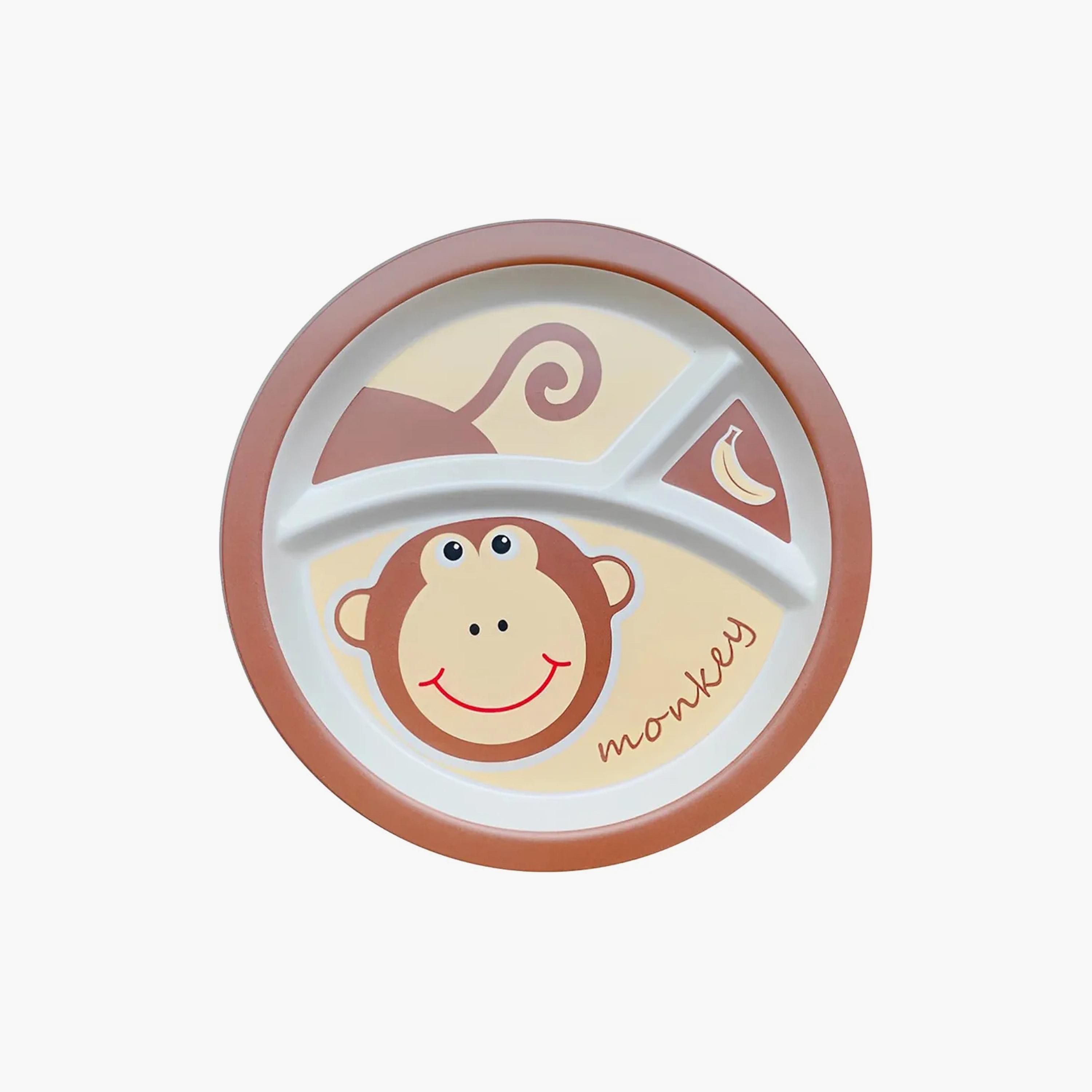Factory Price 5-Piece Bamboo Tableware Set - Monkey-baby-feeding-mealtimeessentials-image-3