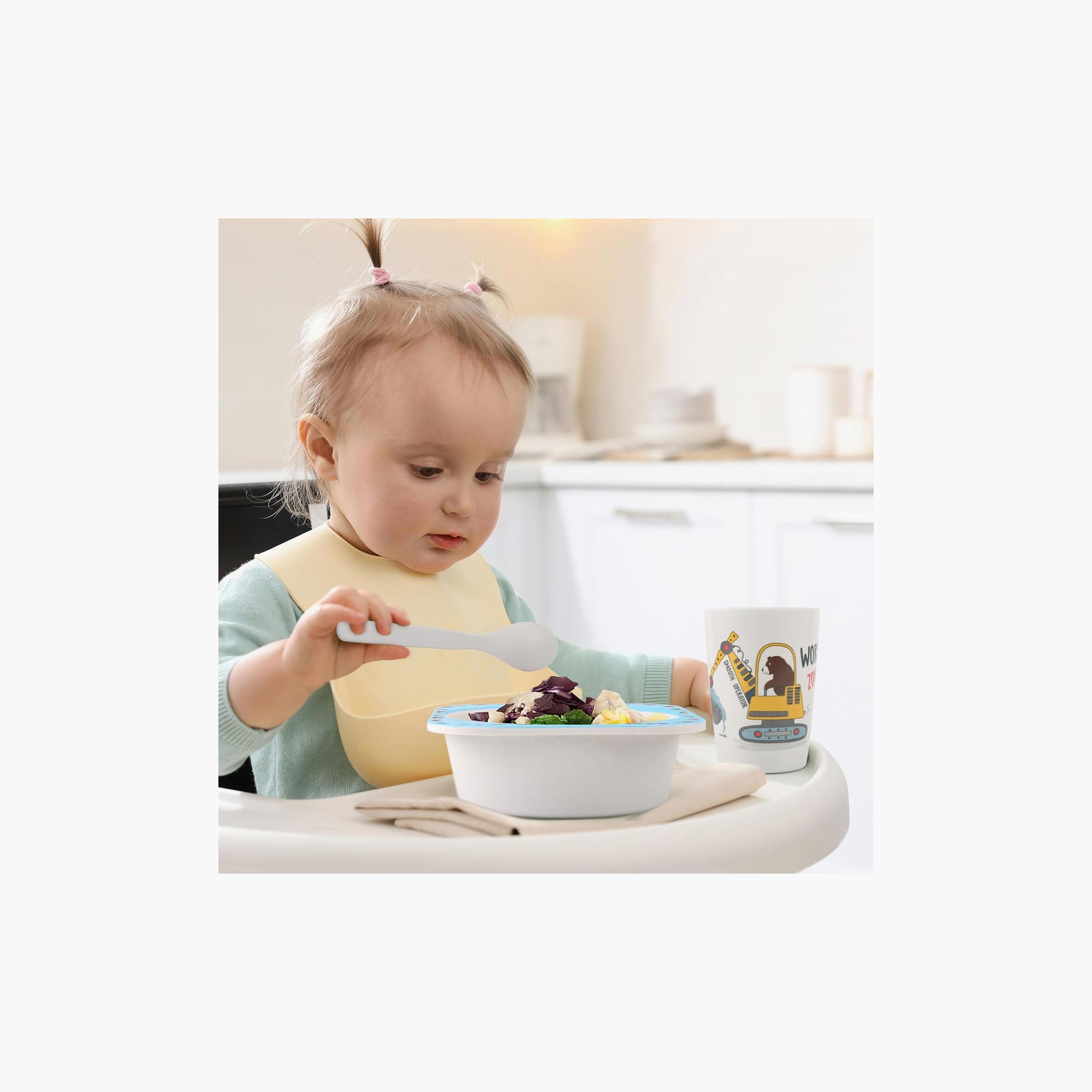 مجموعة أدوات مائدة من الخيزران 5 قطع - إنشاءات من فاكتوري برايس-baby-feeding-mealtimeessentials-image-2