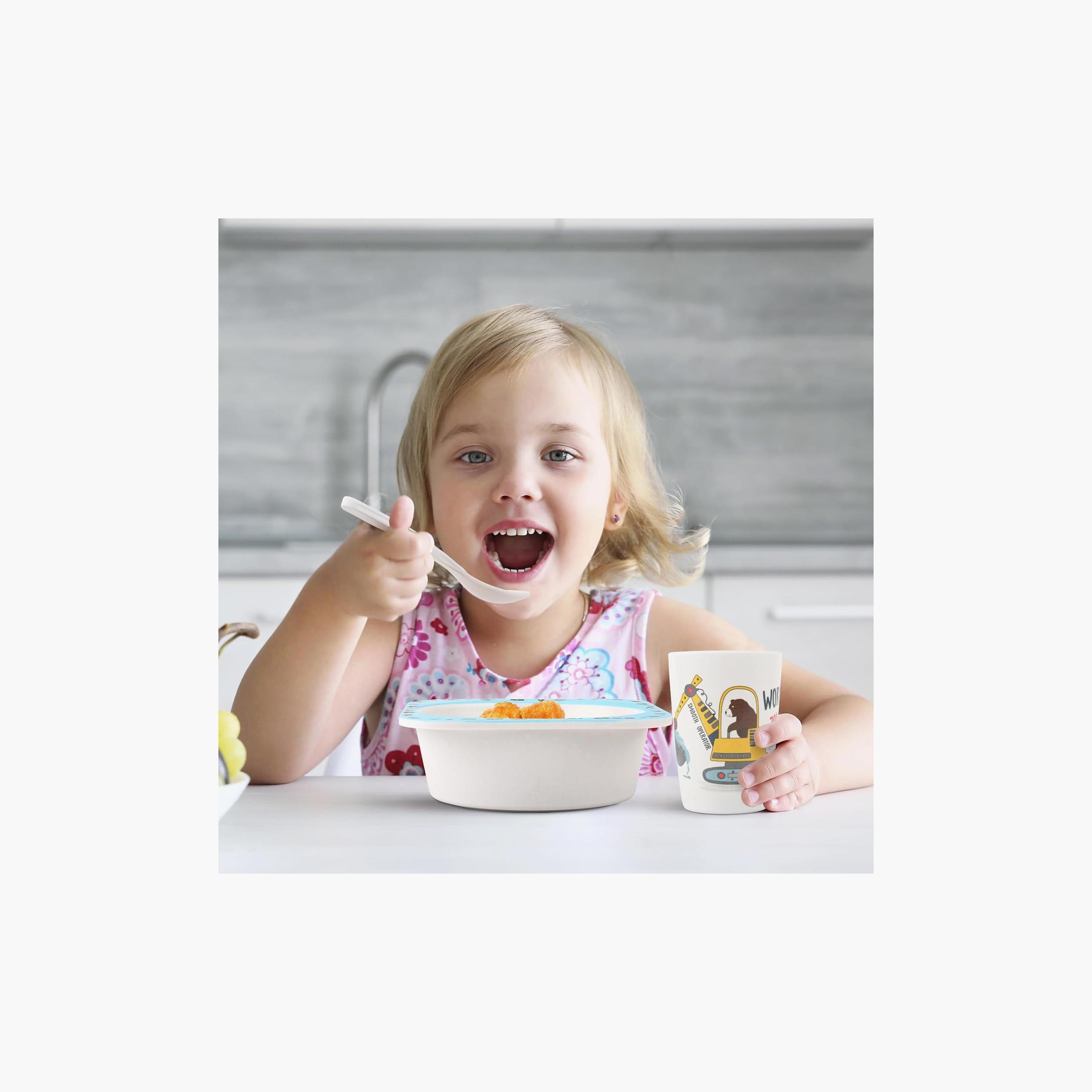 مجموعة أدوات مائدة من الخيزران 5 قطع - إنشاءات من فاكتوري برايس-baby-feeding-mealtimeessentials-image-3